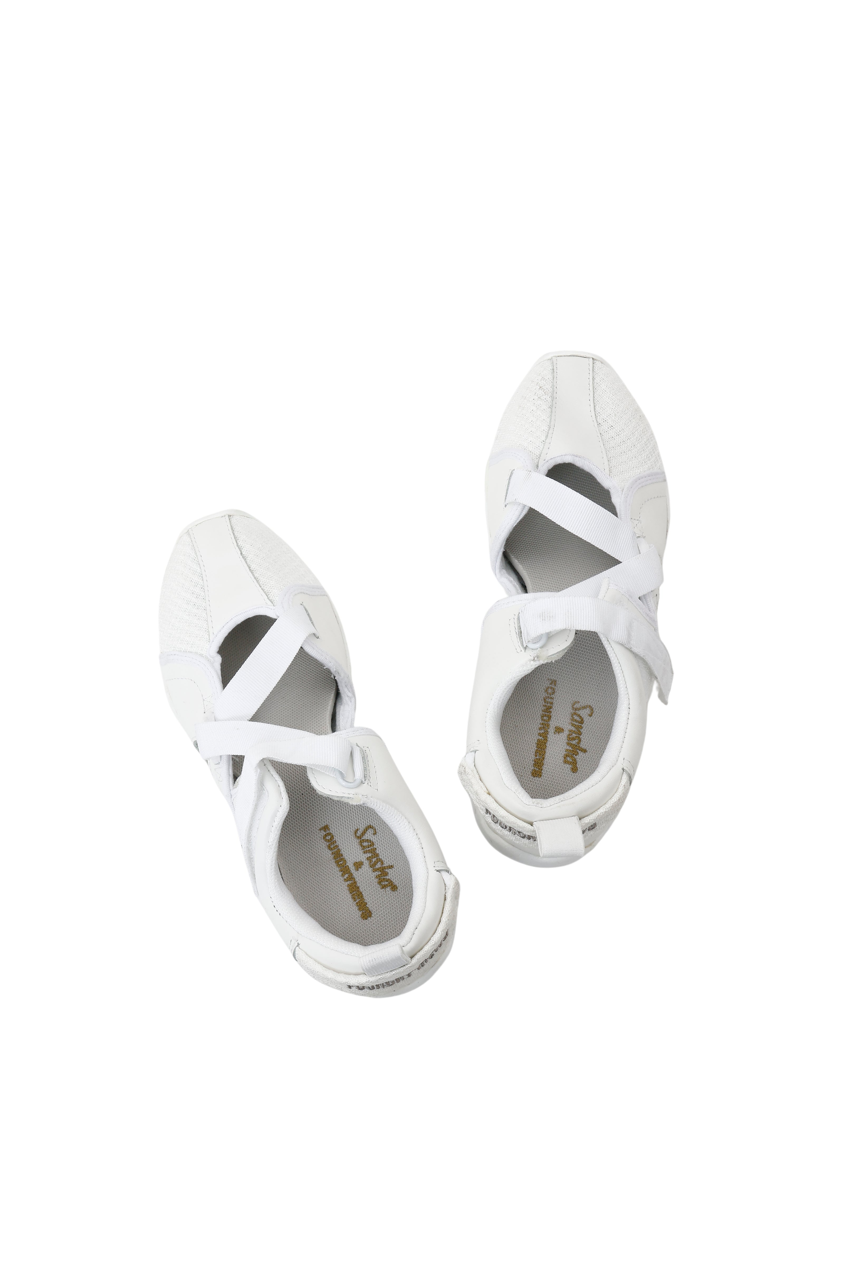 【MADE TO ORDER】Foundrymews / White canvas shoes