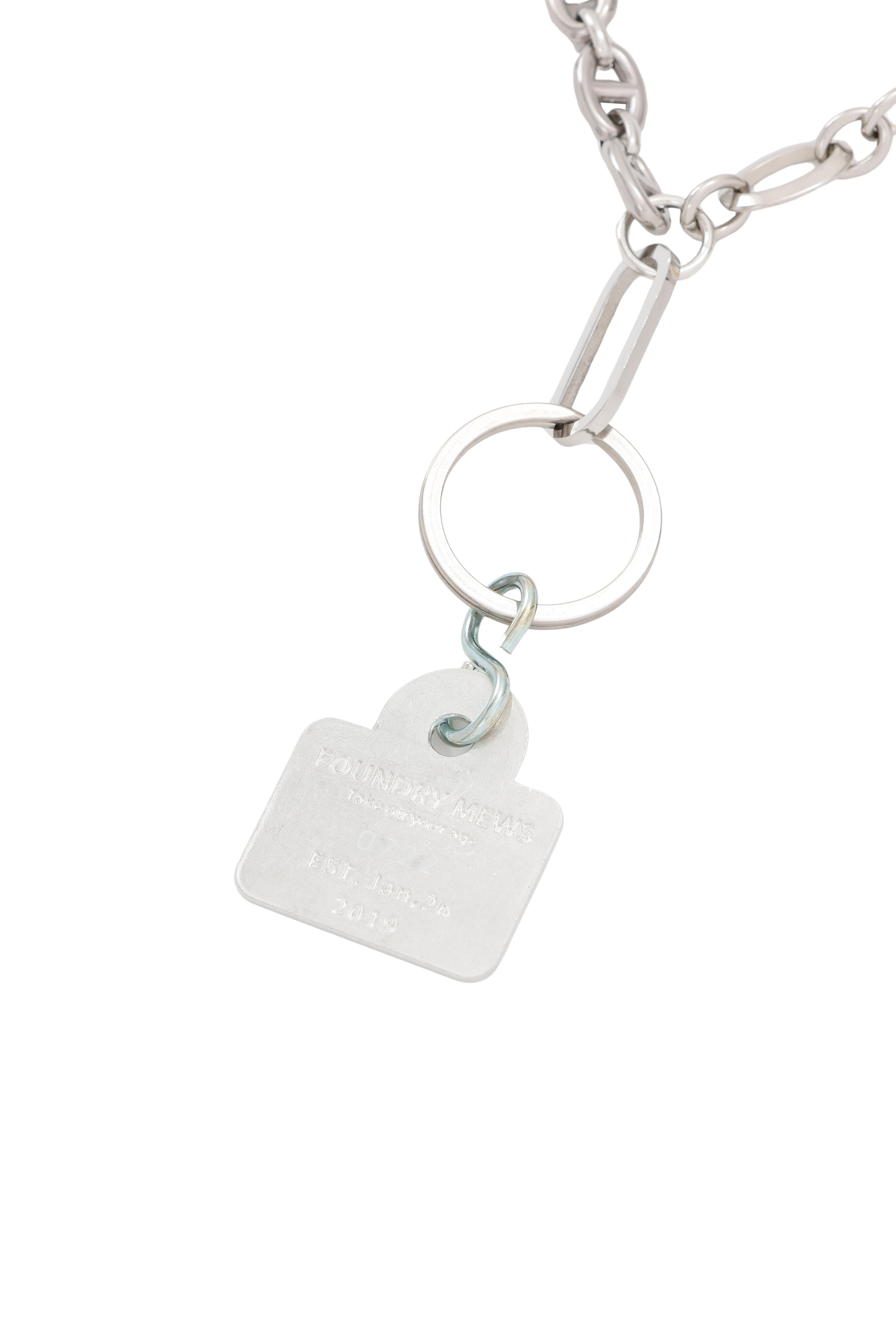 Foundrymews numbering charm necklace – Foundry Mews