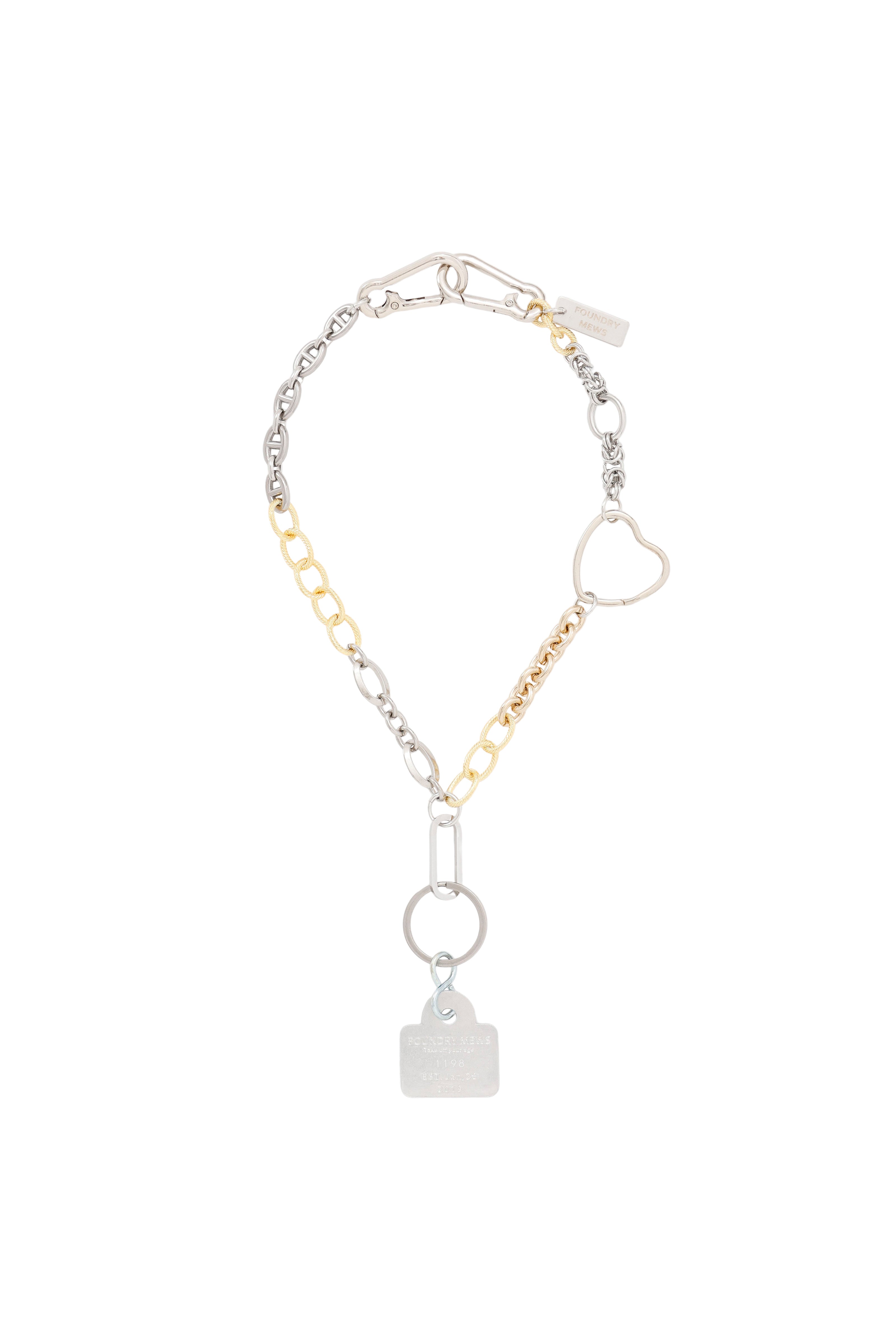 Foundrymews numbering charm necklace