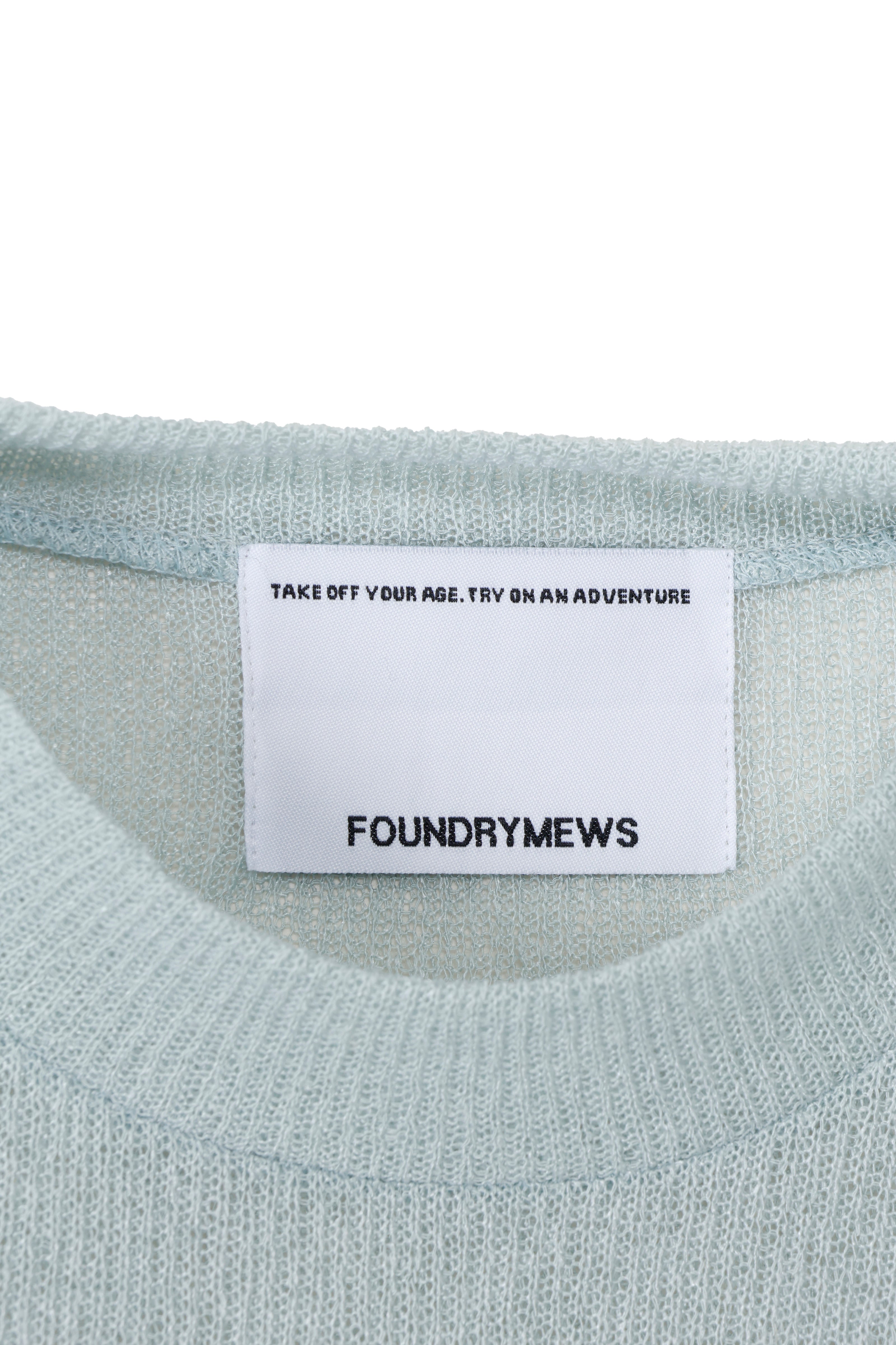 Molly see-through long sleeve knit top