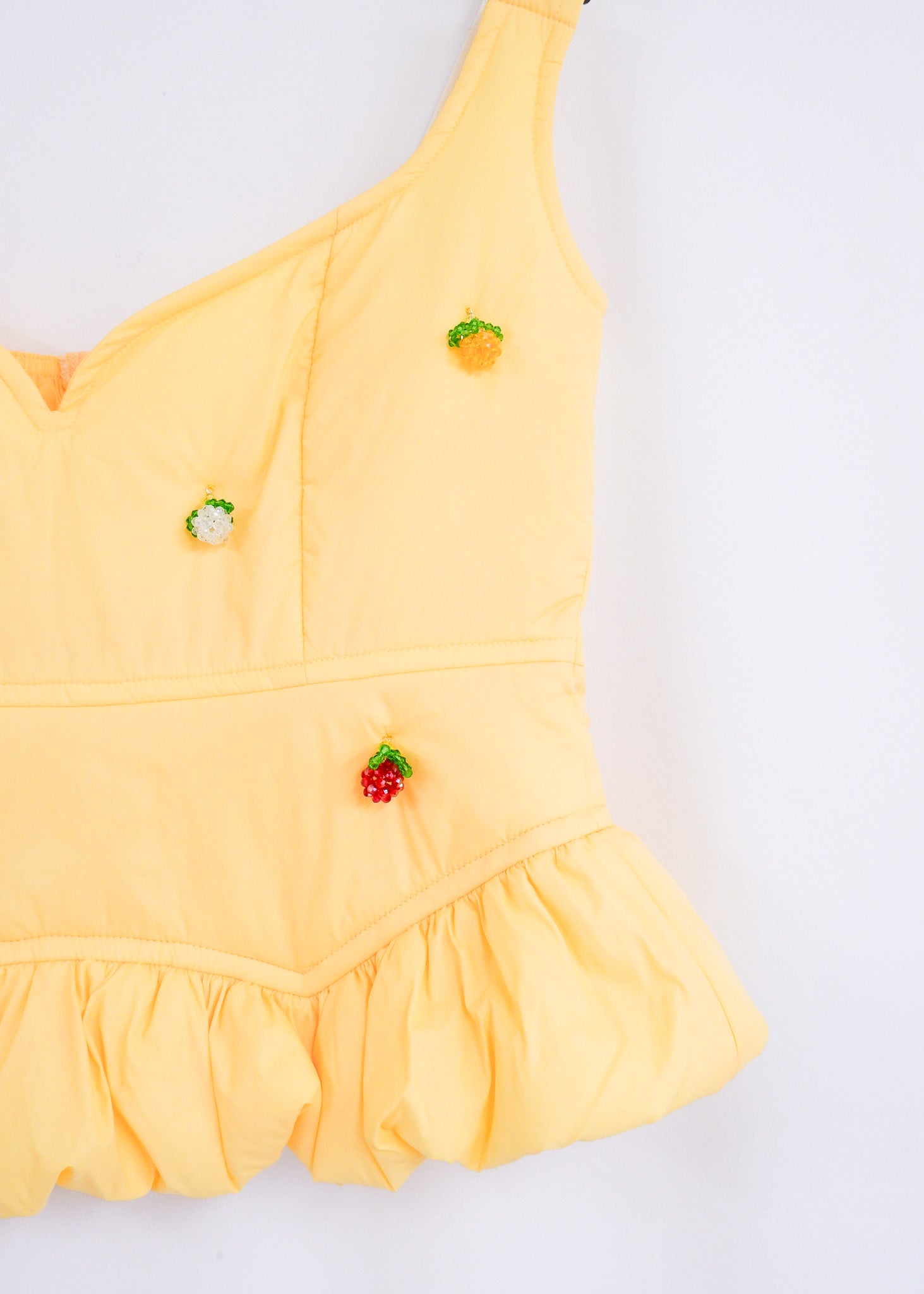 BENJAMIN YELLOW | BEADED BUSTIER
