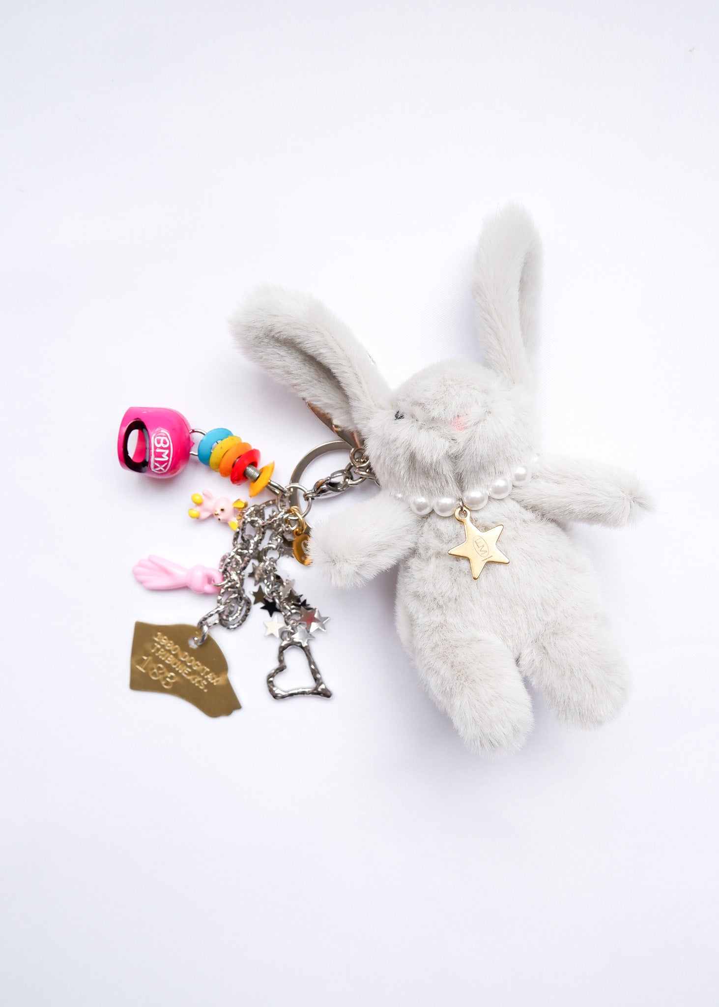 Petite Mews One of a Kind Bag Charm / light gray 183