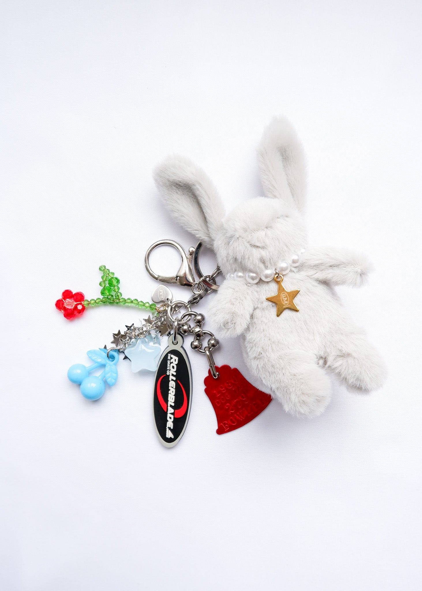 Petite Mews One of a Kind Bag Charm / light gray 279