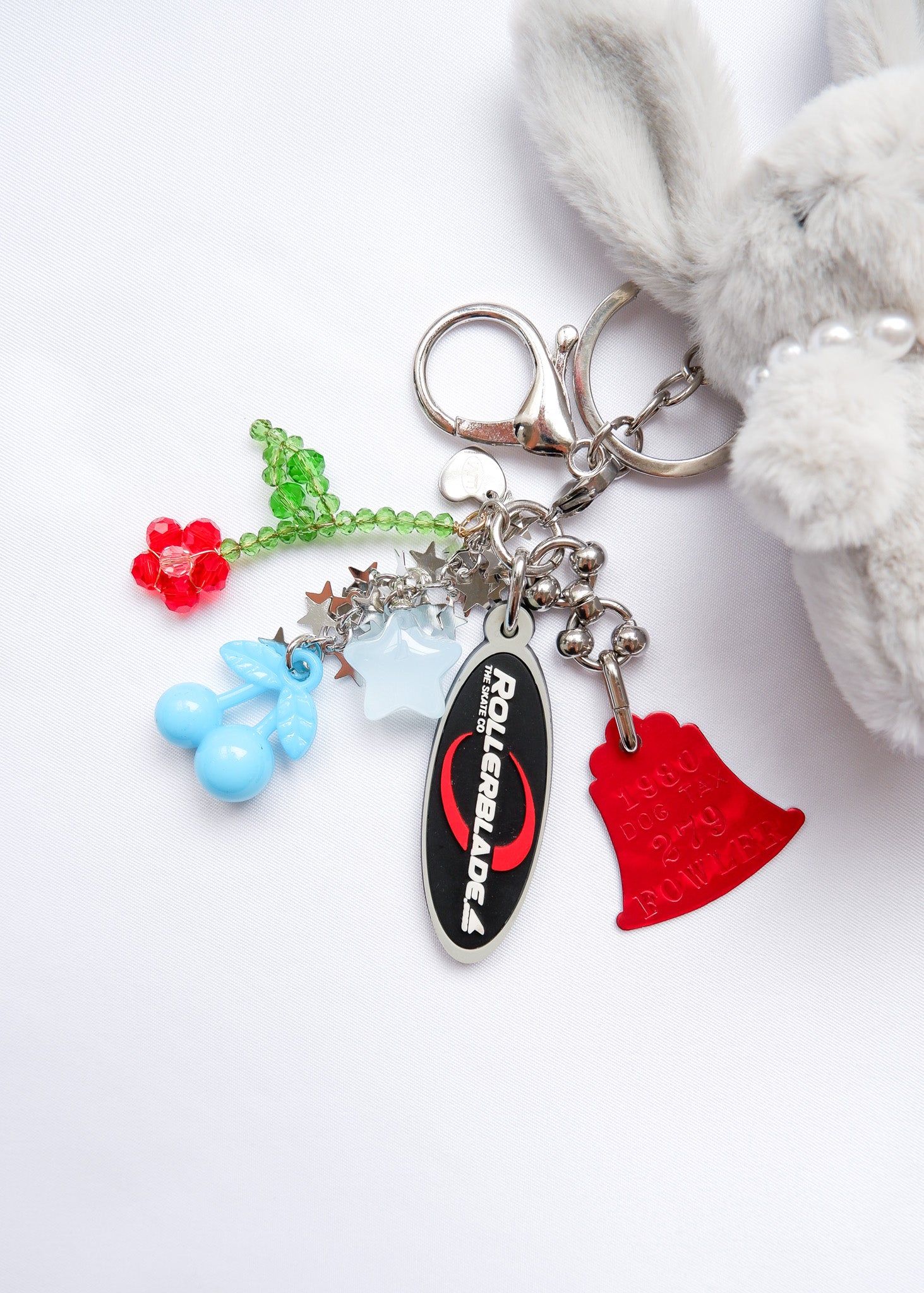 Petite Mews One of a Kind Bag Charm / light gray 279