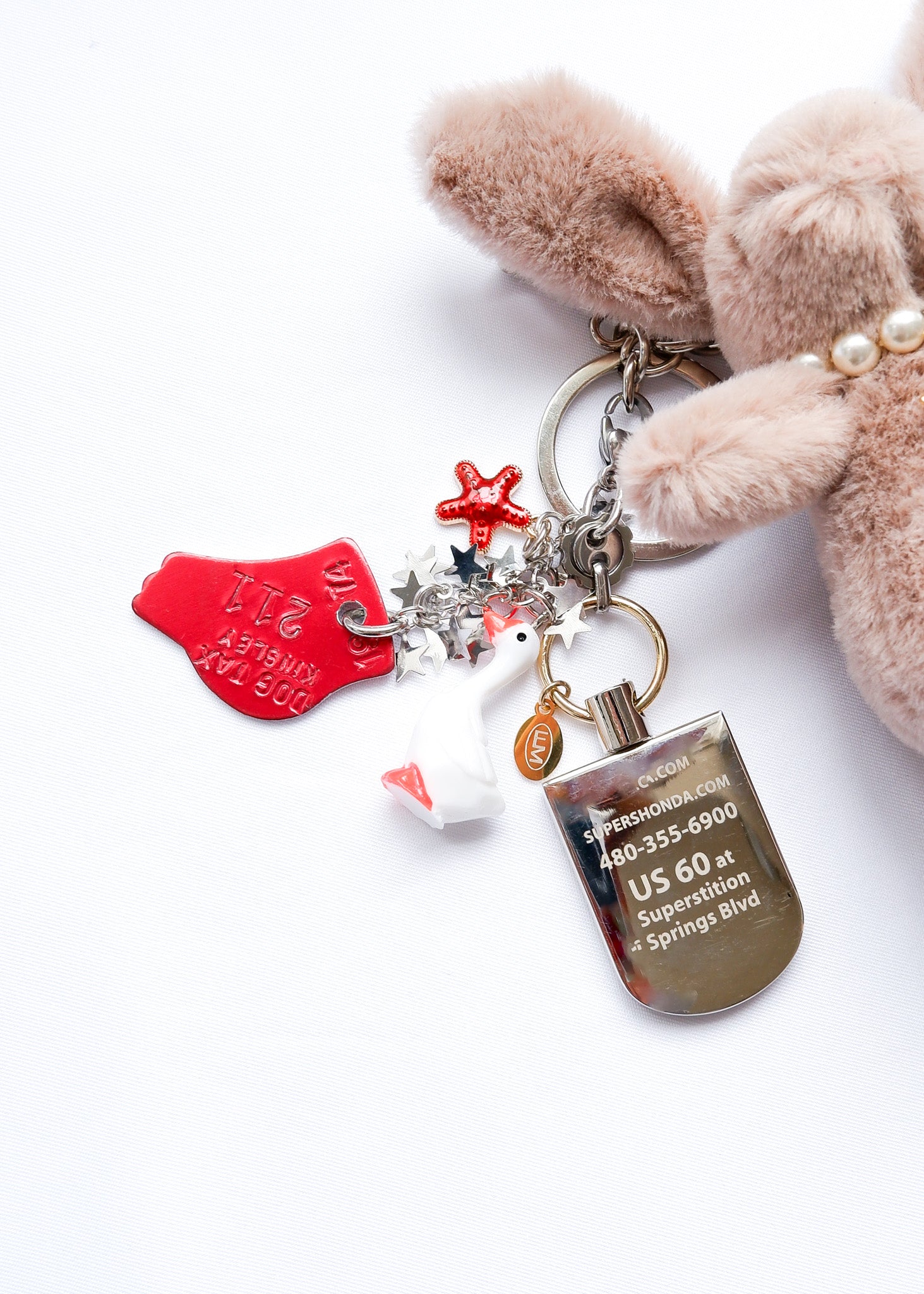 Petite Mews One of a Kind Bag Charm / Brown 211
