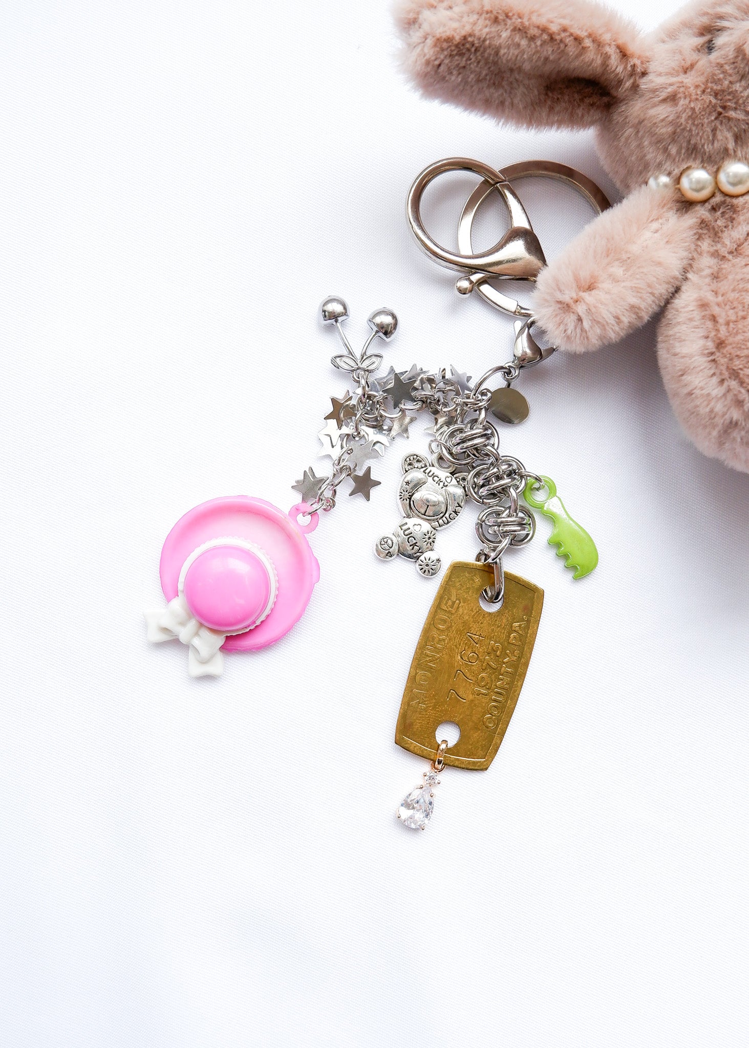 Petite Mews One of a Kind Bag Charm / Brown 7764