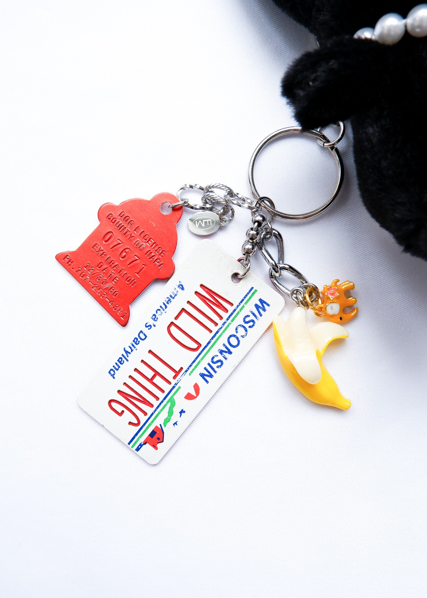 Petite Mews One of a Kind Bag Charm / Black 71