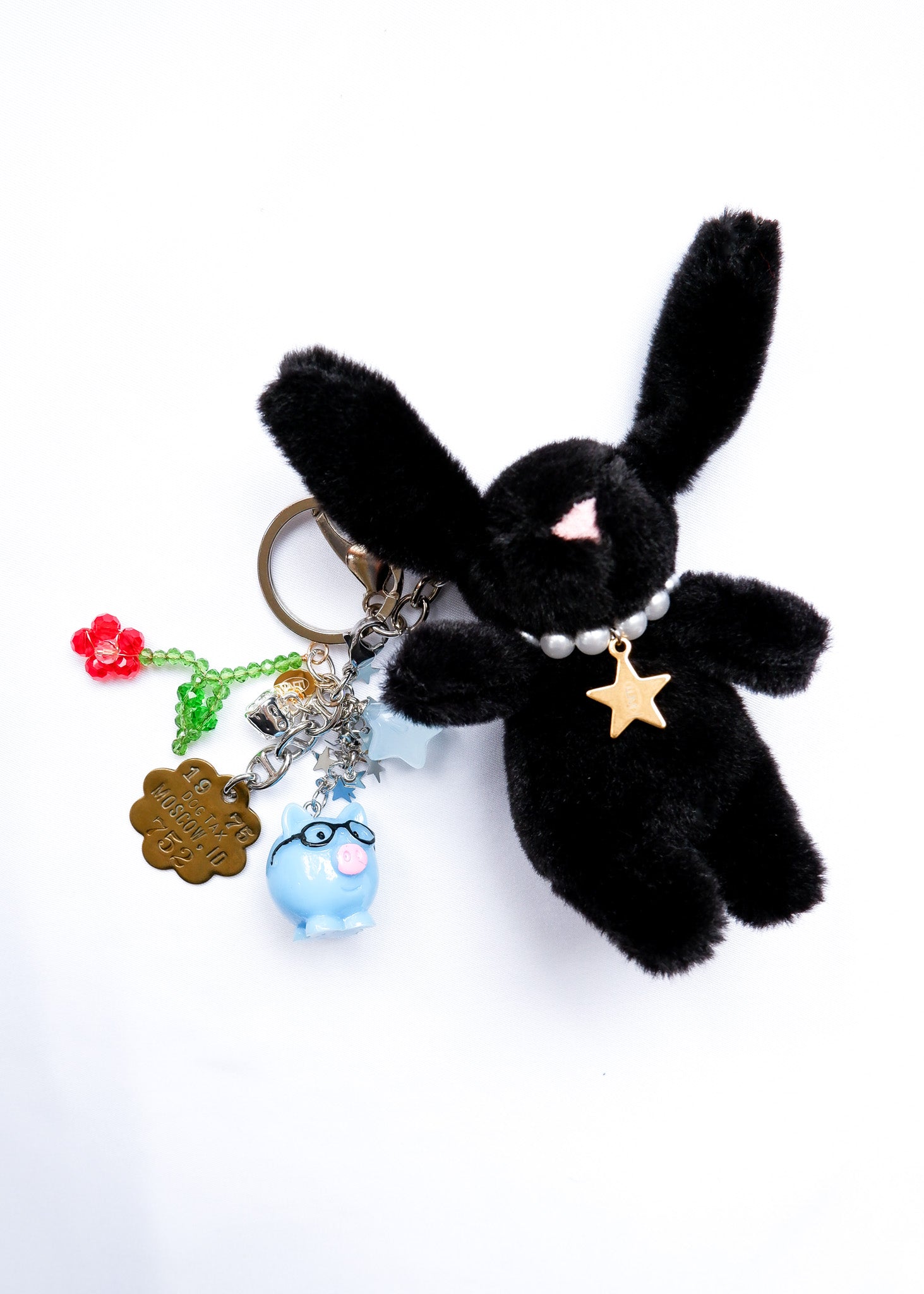 Petite Mews One of a Kind Bag Charm / Black 752