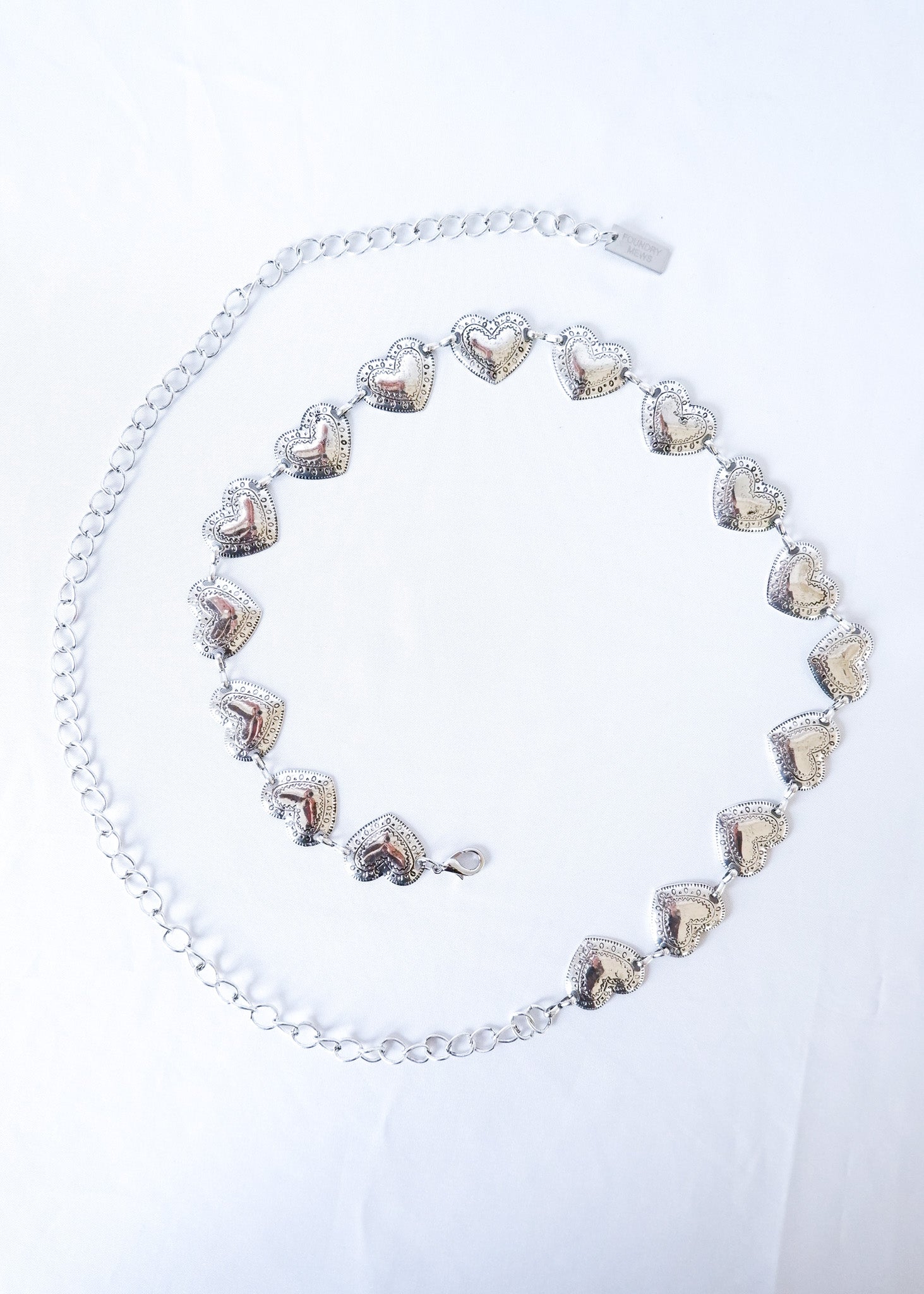 【SALE】FM Metal Heart Chain Belt