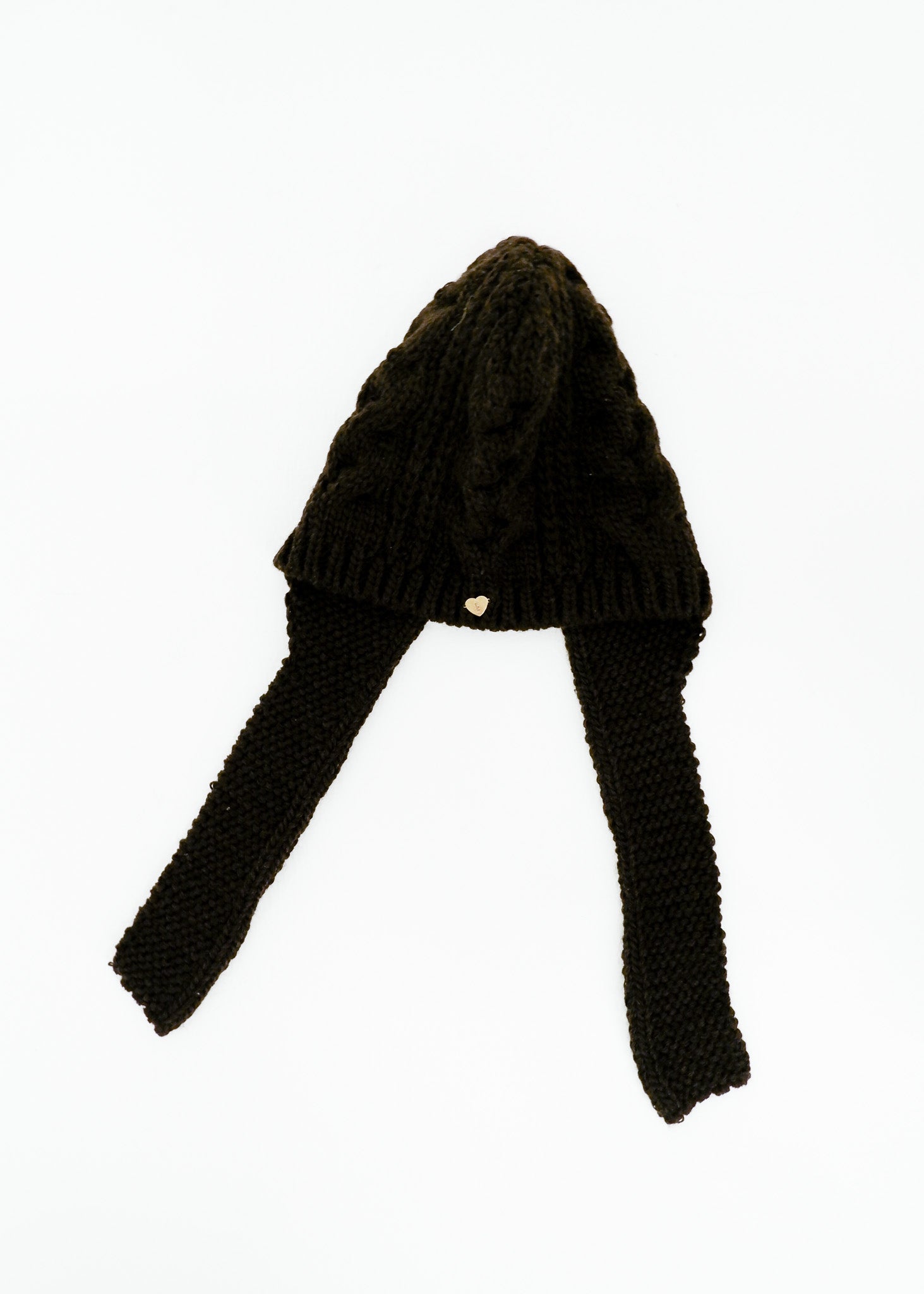 Shell botton knit hat
