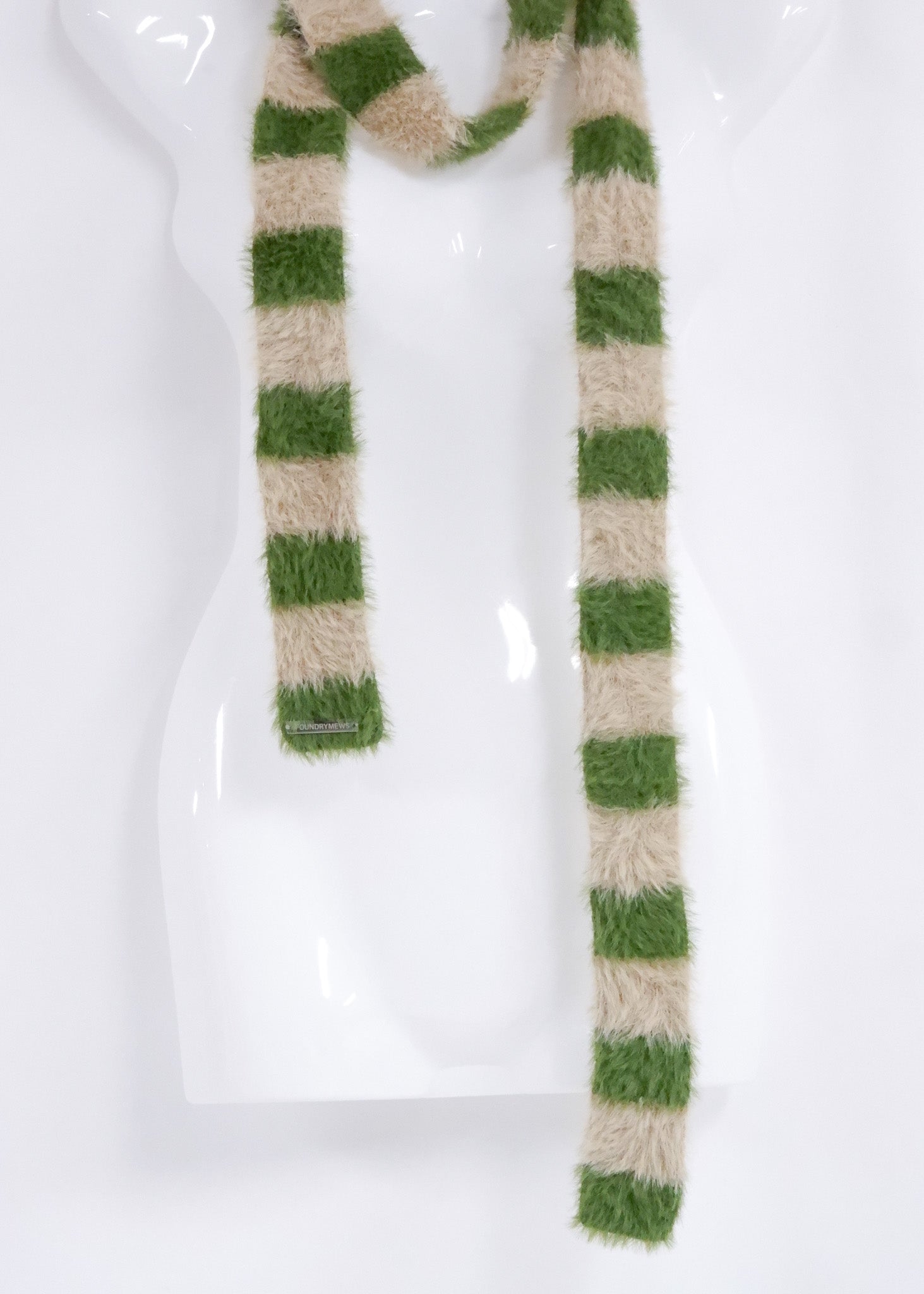 SHIMASHIMA Muffler with Metal Logo Plate