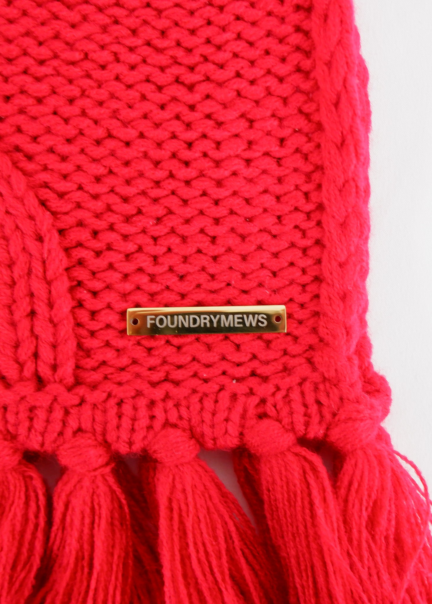 FM knit flower poncho