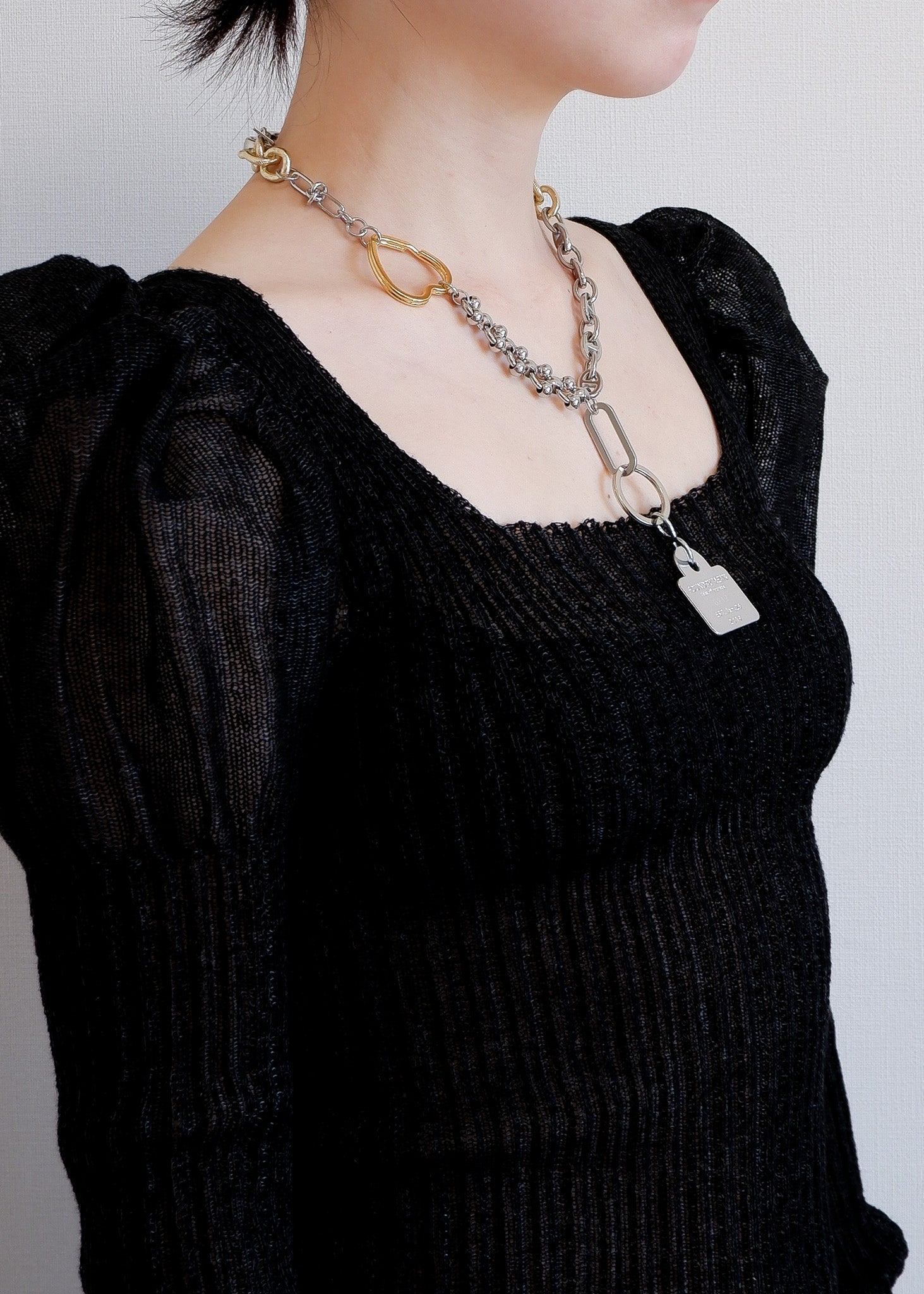 Foundrymews numbering charm necklace