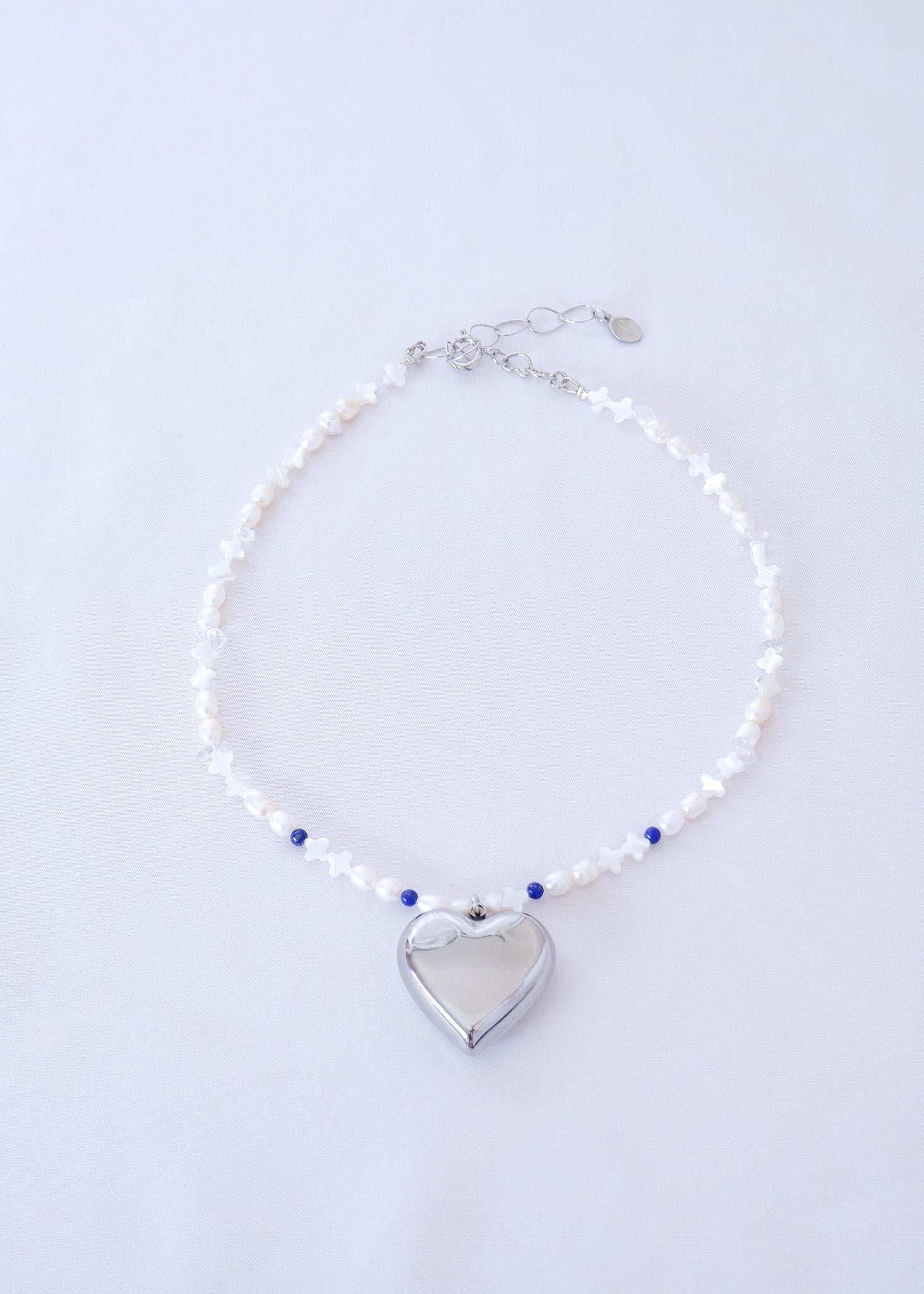 【SALE】HEART NECKLACE PEARL (a-3)