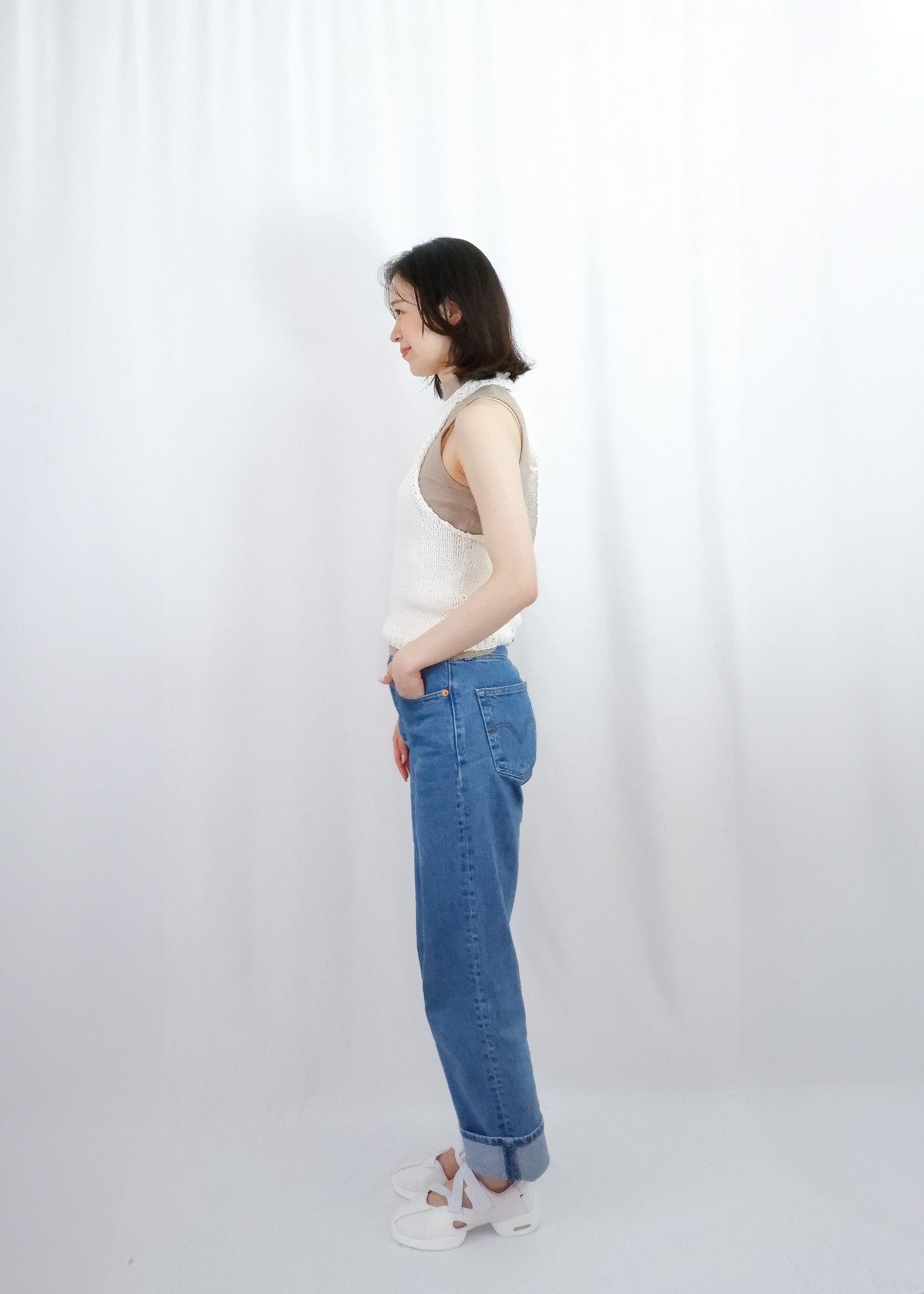 【SALE】Halter neck/ Summer knit tops