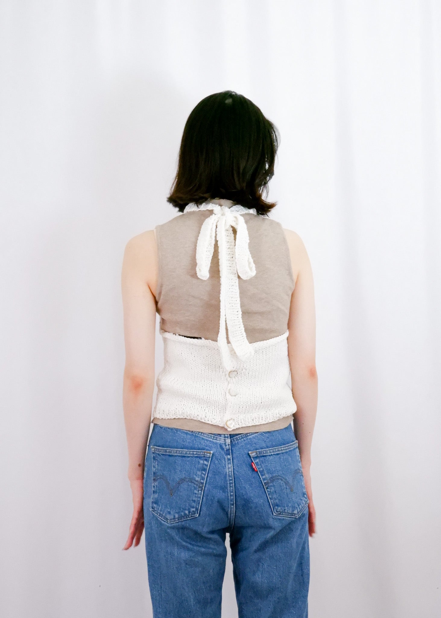 【SALE】Halter neck/ Summer knit tops