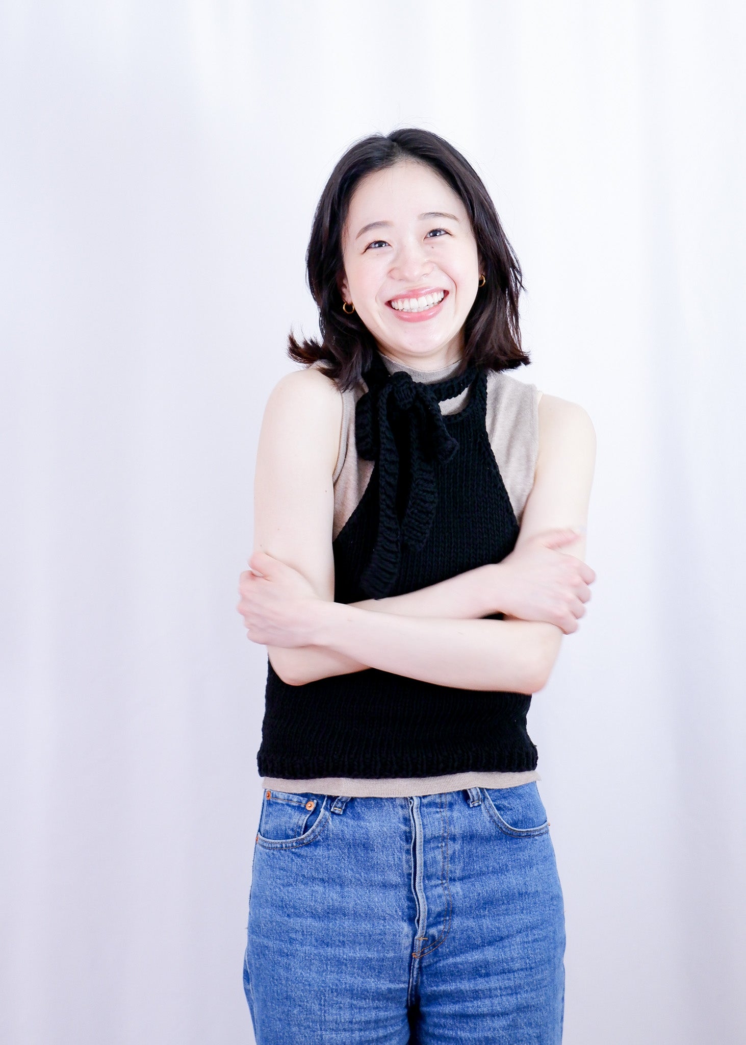 【SALE】Halter neck/ Summer knit tops