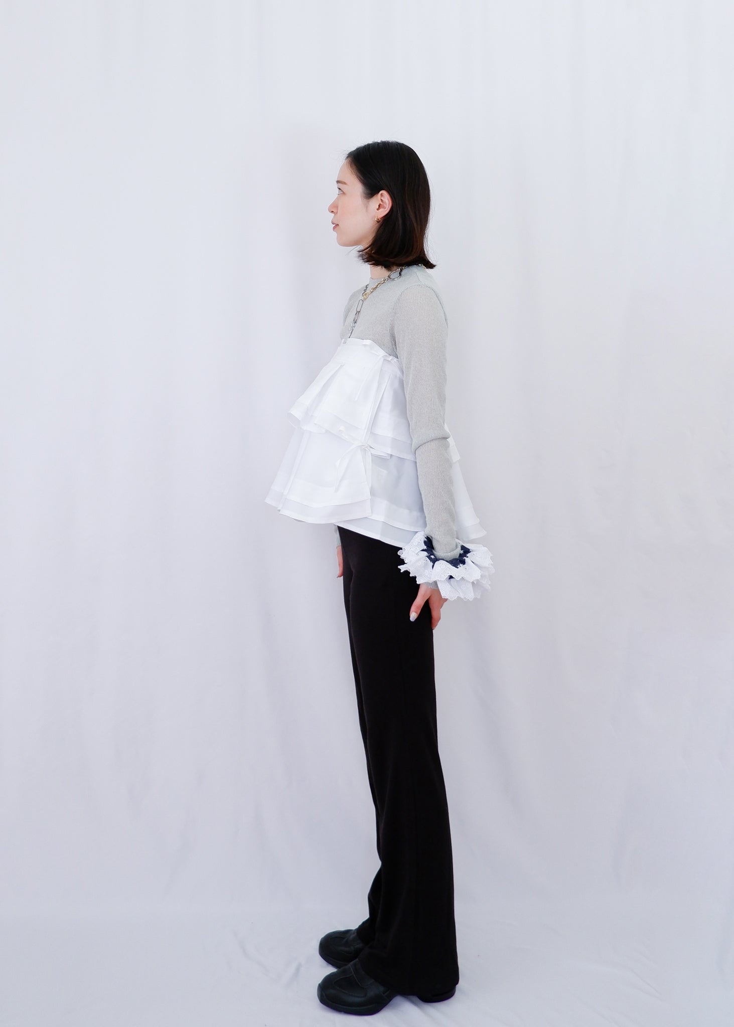 【SALE】 Jelly stretch trousers