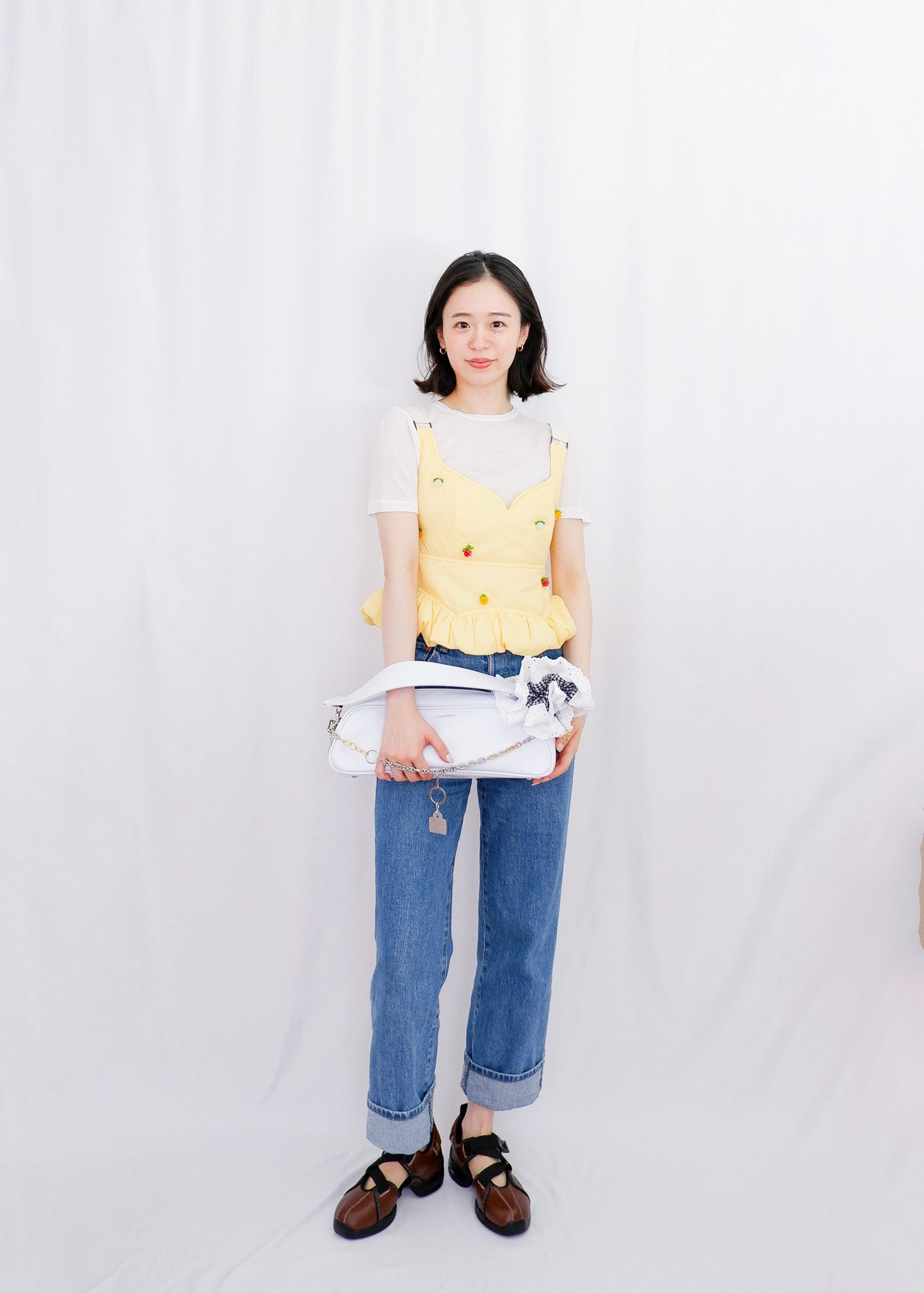 BENJAMIN YELLOW | BEADED BUSTIER