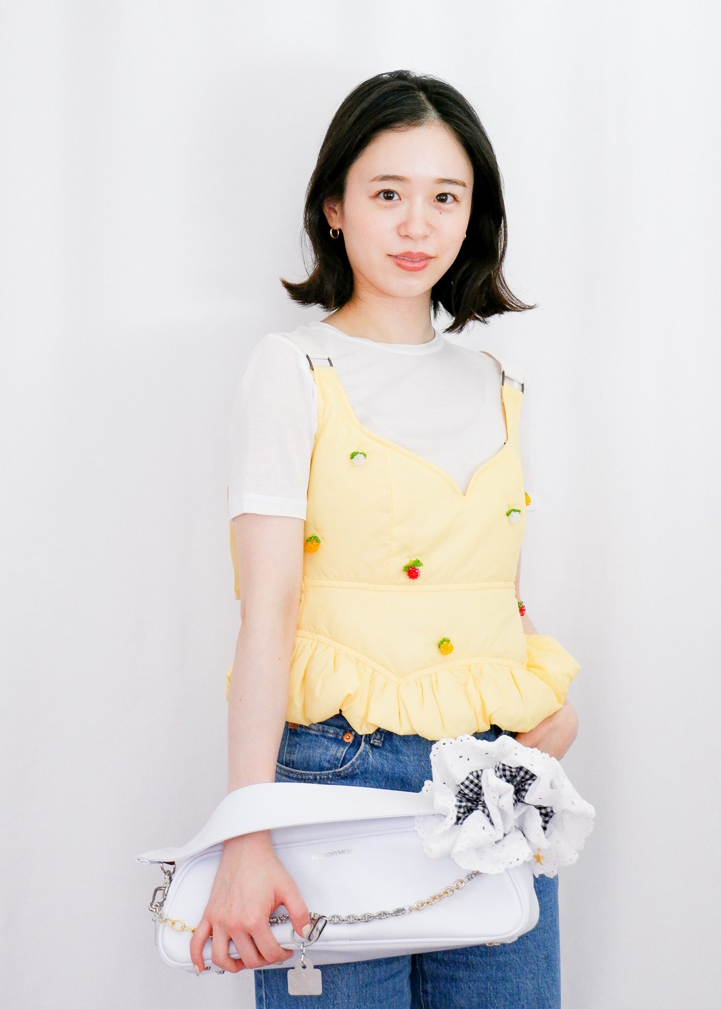 BENJAMIN YELLOW | BEADED BUSTIER