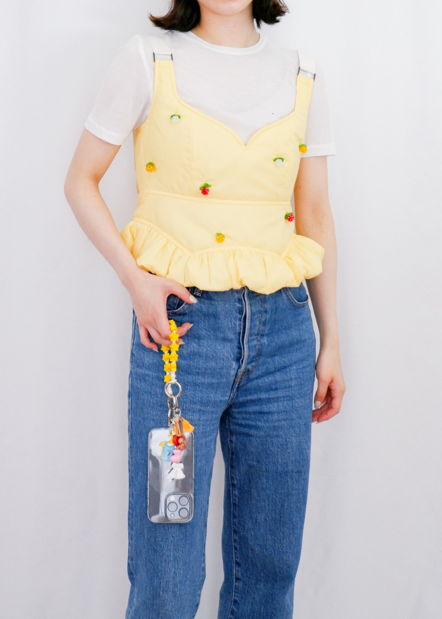 BENJAMIN YELLOW | BEADED BUSTIER