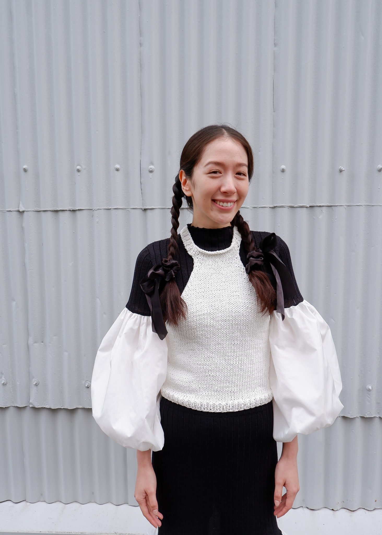 【SALE】Halter neck/ Summer knit tops