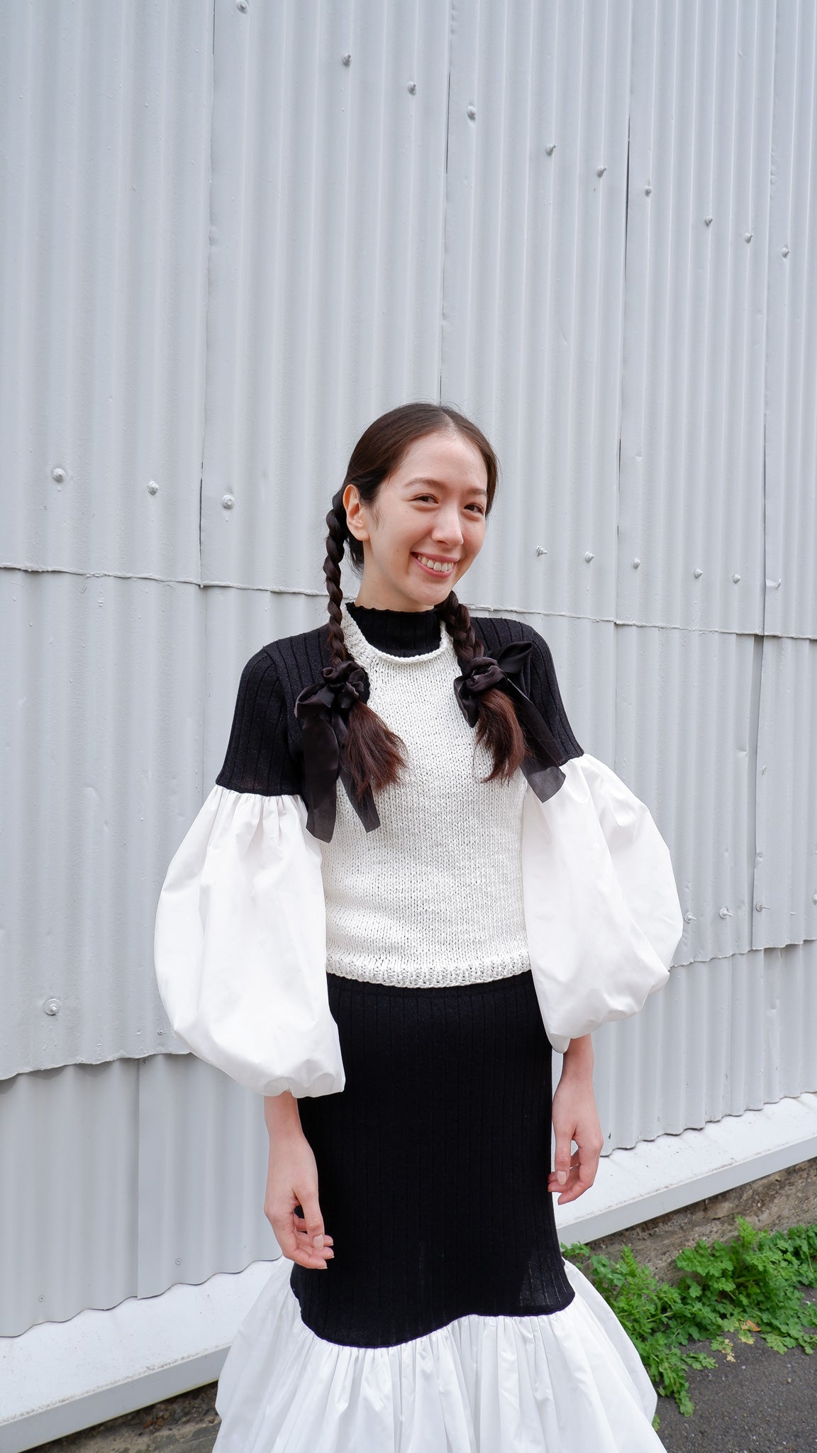 【SALE】Halter neck/ Summer knit tops