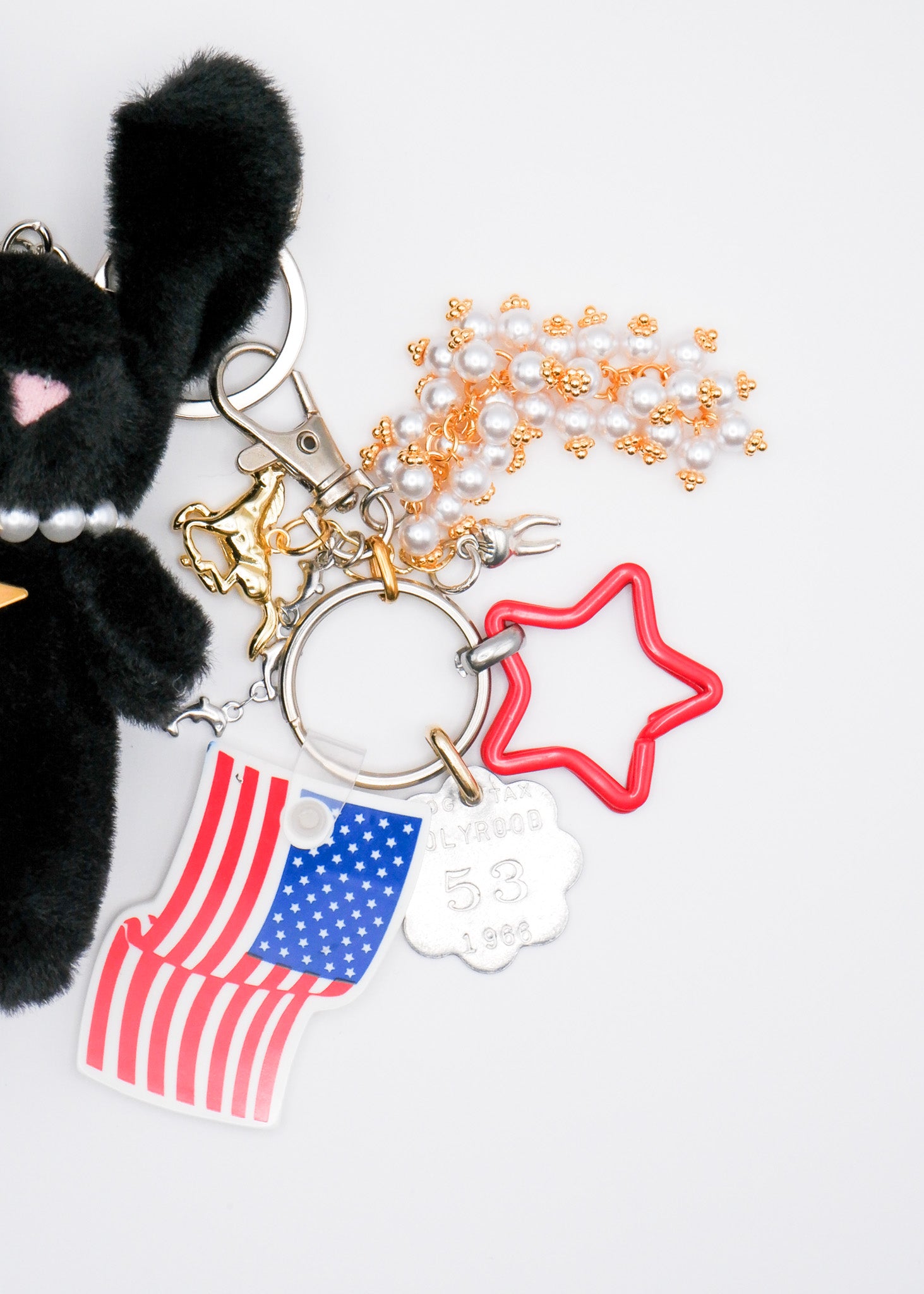 Petite Mews One of a Kind Bag Charm / BLK 02