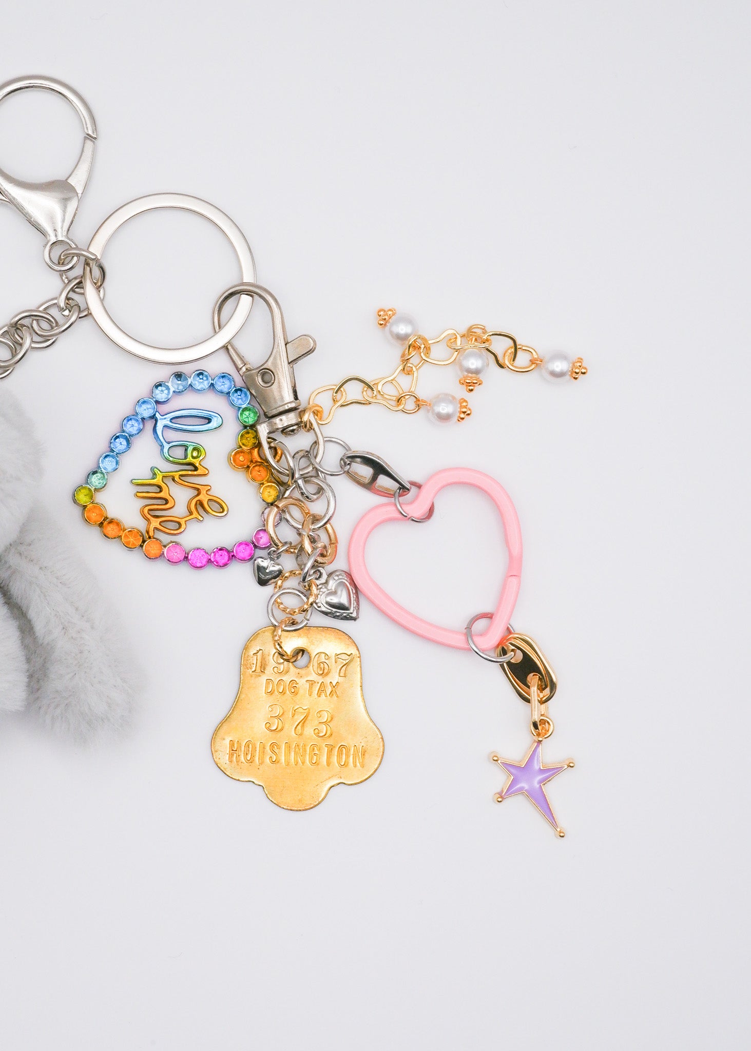 Petite Mews One of a Kind Bag Charm / GRY 06