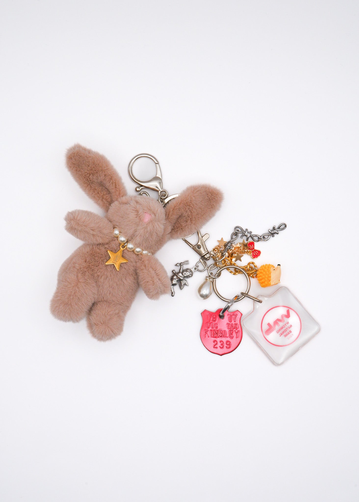 Petite Mews One of a Kind Bag Charm / beige 13