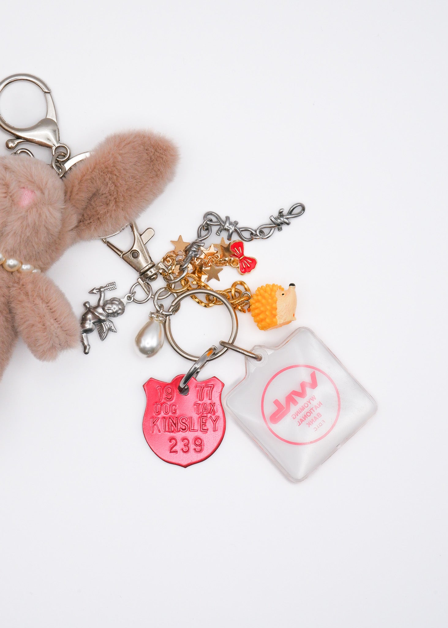 Petite Mews One of a Kind Bag Charm / beige 13
