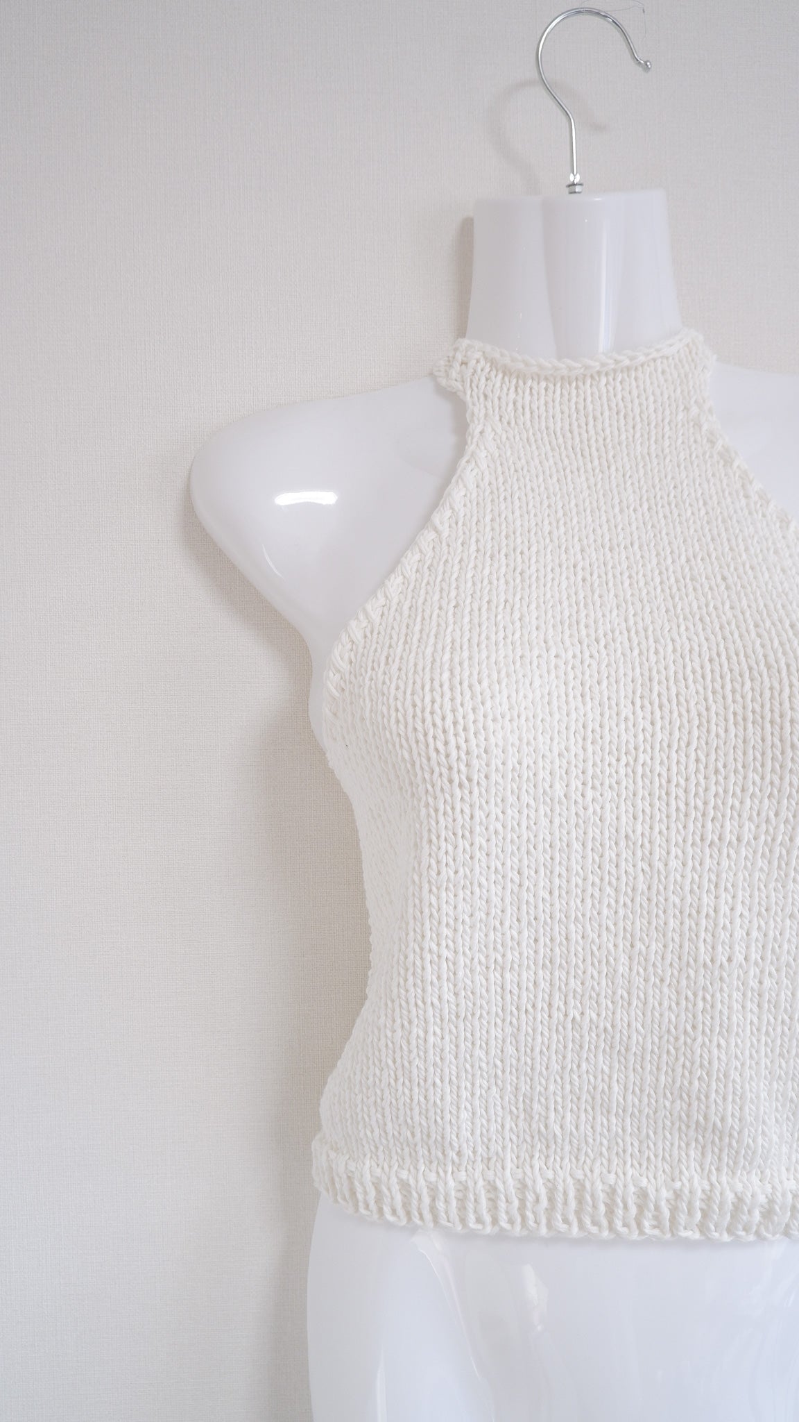 【SALE】Halter neck/ Summer knit tops