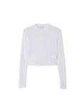 Molly see-through long sleeve knit top