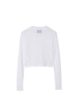 Molly see-through long sleeve knit top