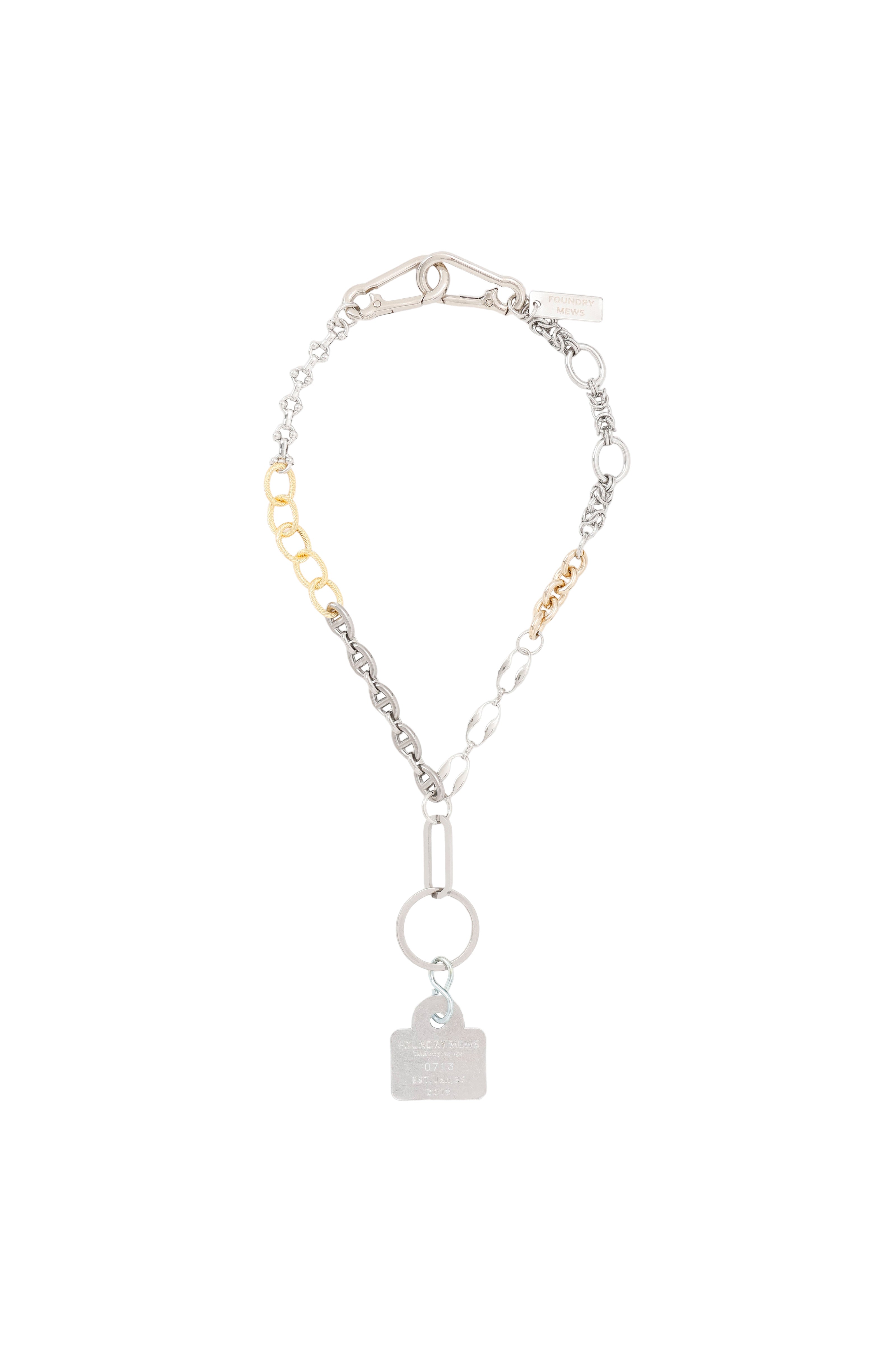 Foundrymews numbering charm necklace