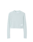 Molly see-through long sleeve knit top