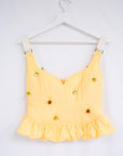 BENJAMIN YELLOW  | BEADED BUSTIER