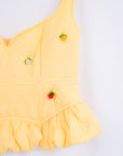 BENJAMIN YELLOW  | BEADED BUSTIER