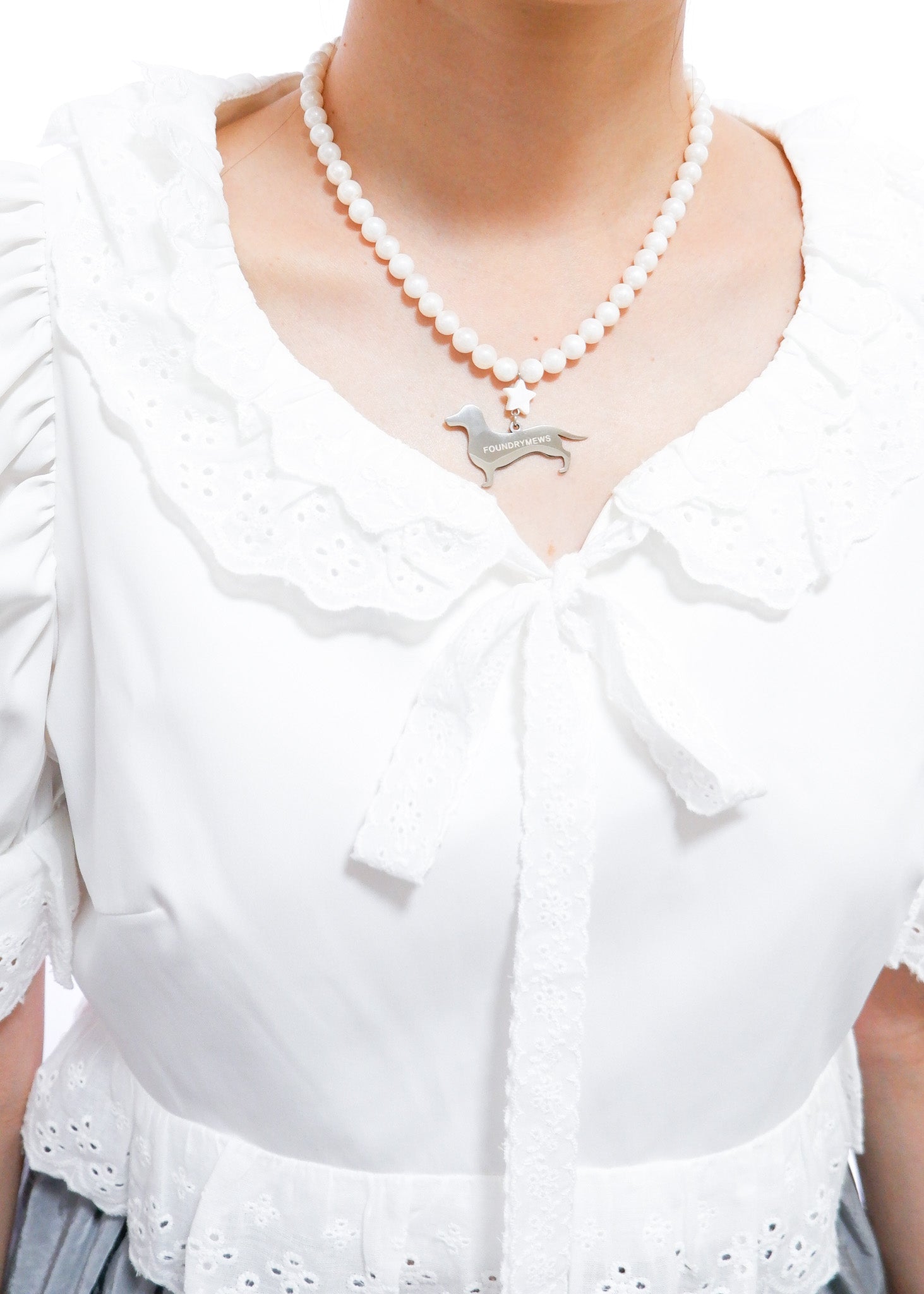 FM Signature Charm Necklace - Special Pearl | Dog