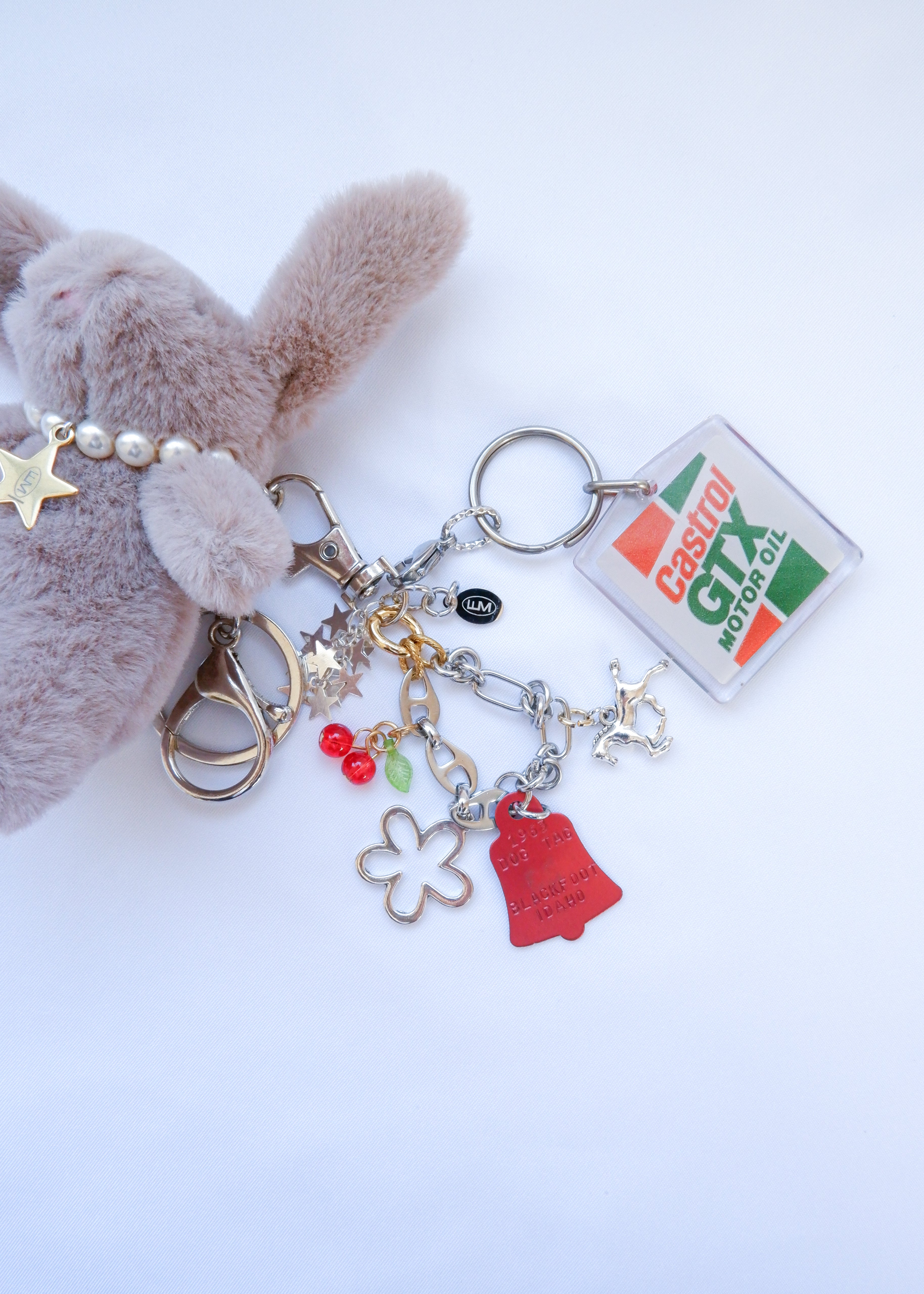 Petite Mews One of a Kind Bag Charm / brown - red