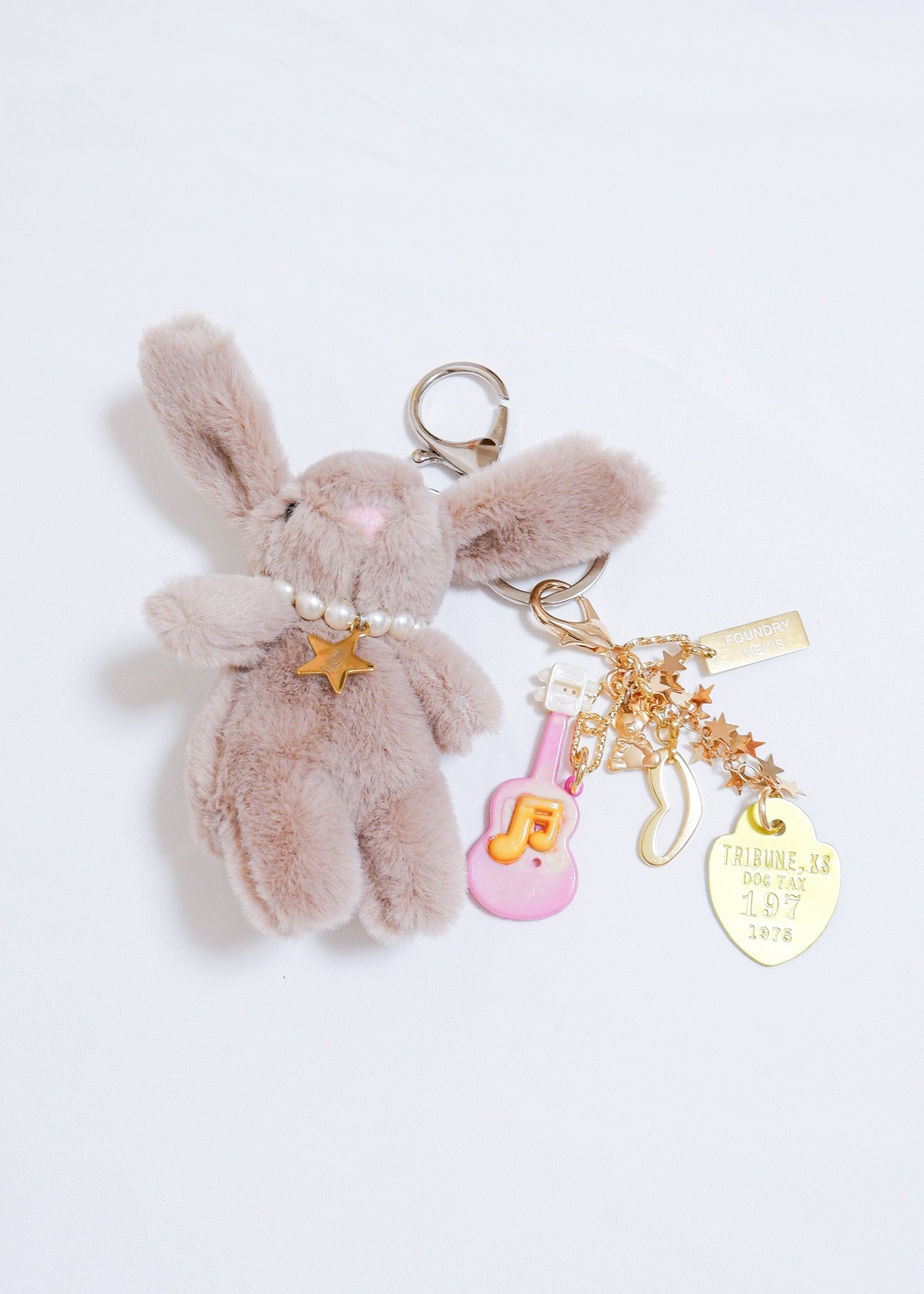 Petite Mews One of a Kind Bag Charm /light gray - 01