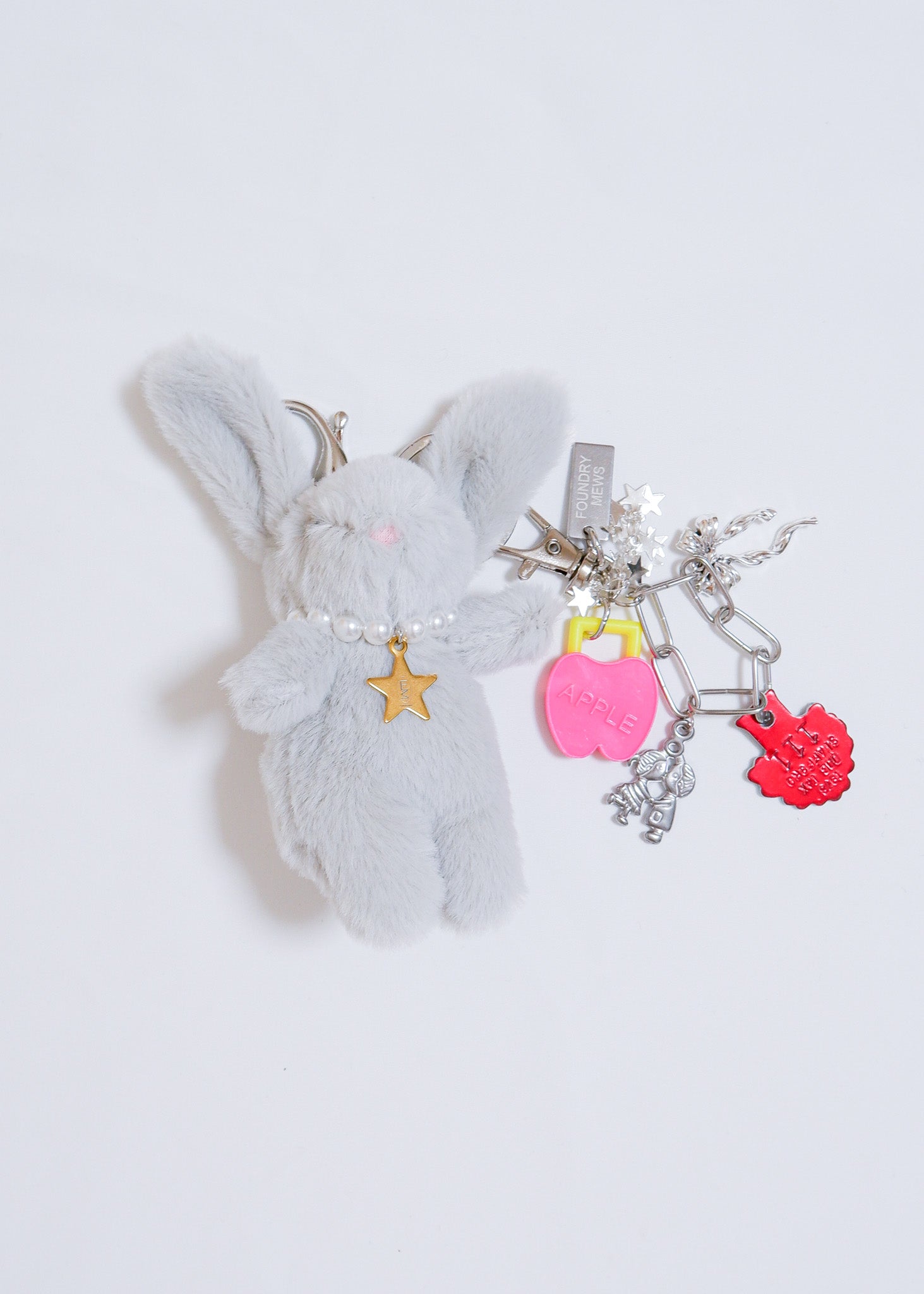 Petite Mews One of a Kind Bag Charm /light gray - 03