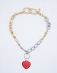 HT numbering charm necklace