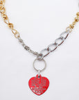 HT numbering charm necklace
