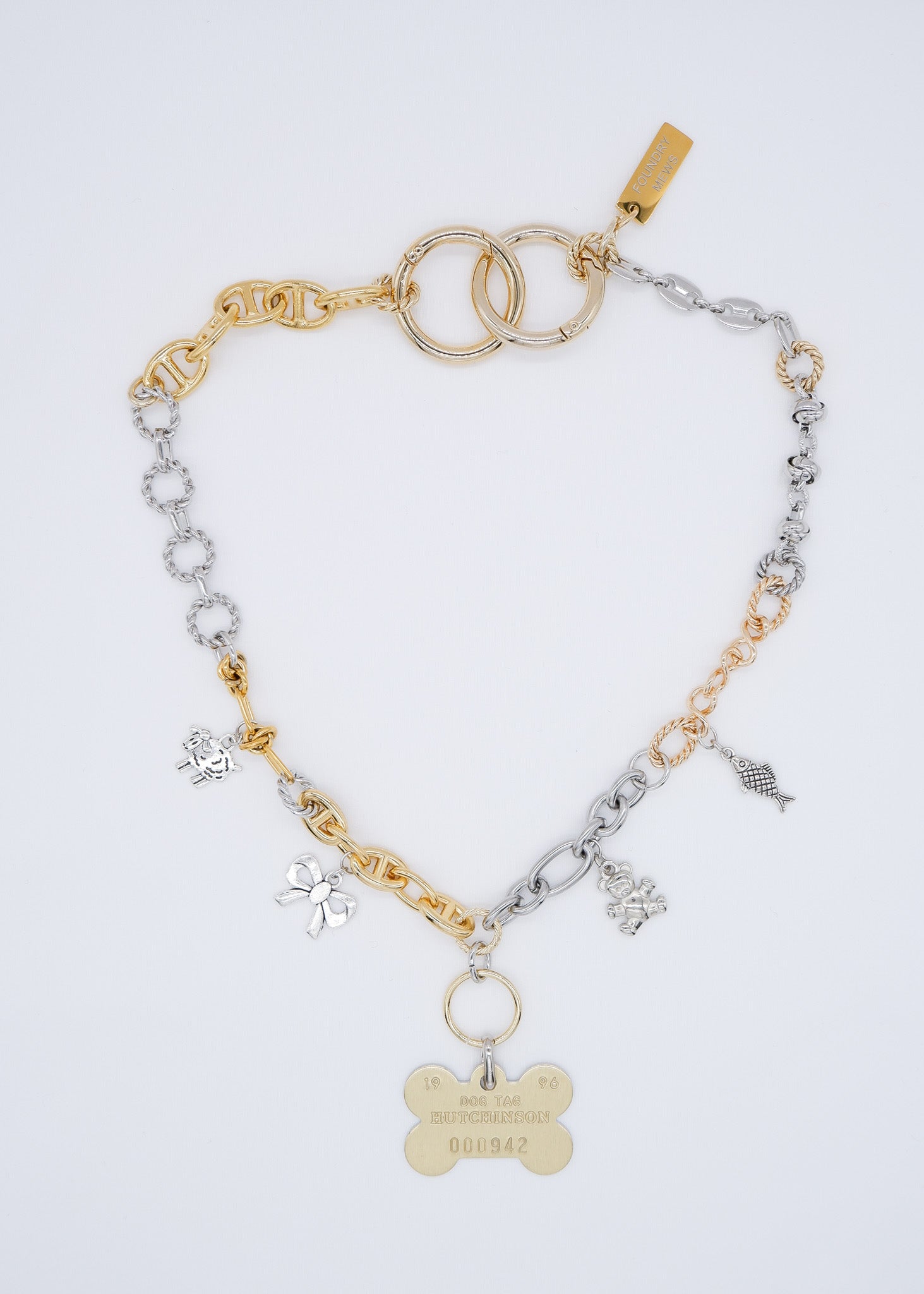 Foundrymews numbering charm necklace - ブレスレット