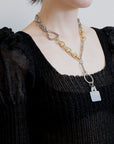 Foundrymews numbering charm necklace
