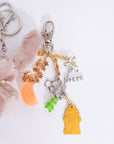 Petite Mews One of a Kind Bag Charm / Orange