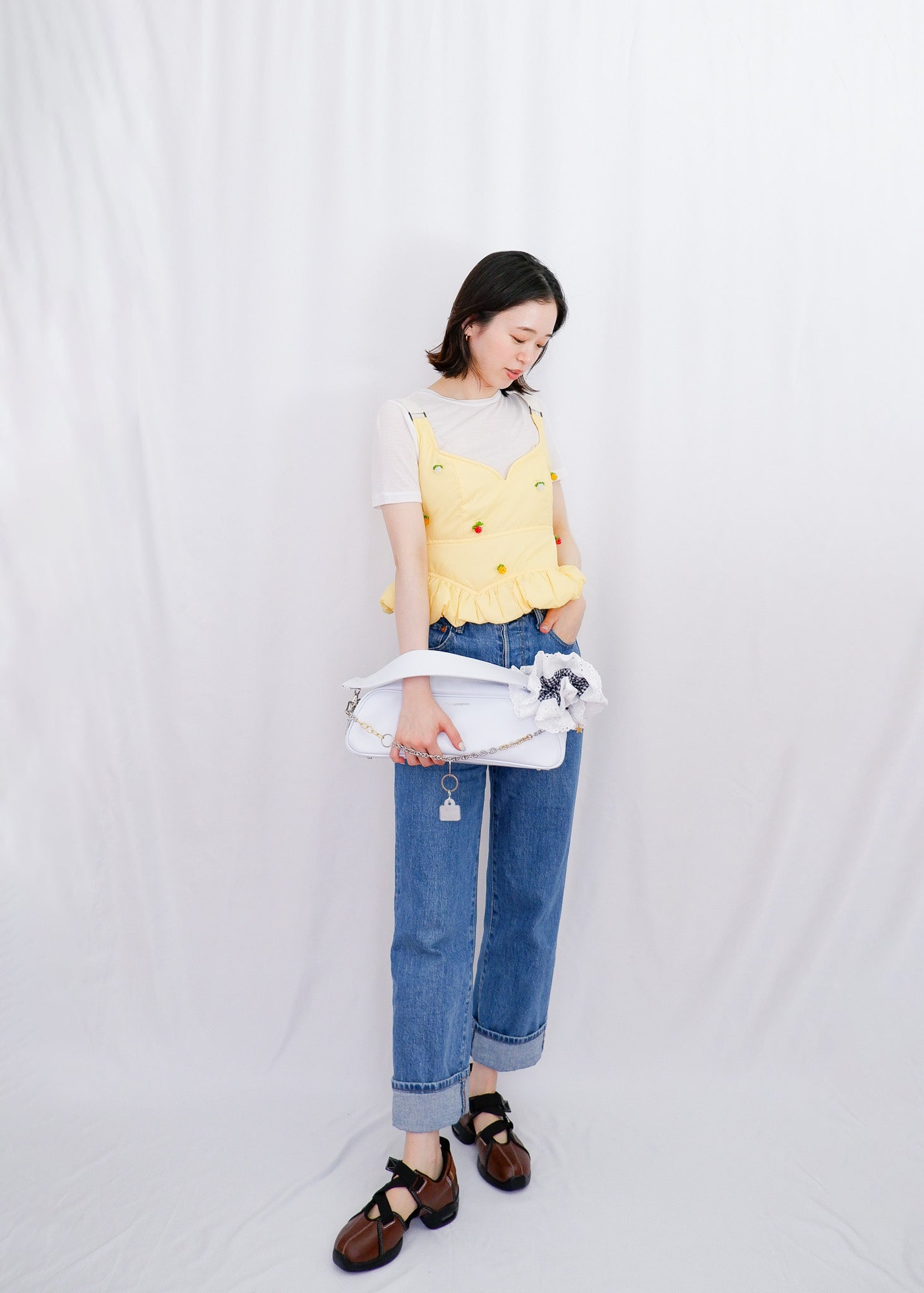 BENJAMIN YELLOW  | BEADED BUSTIER