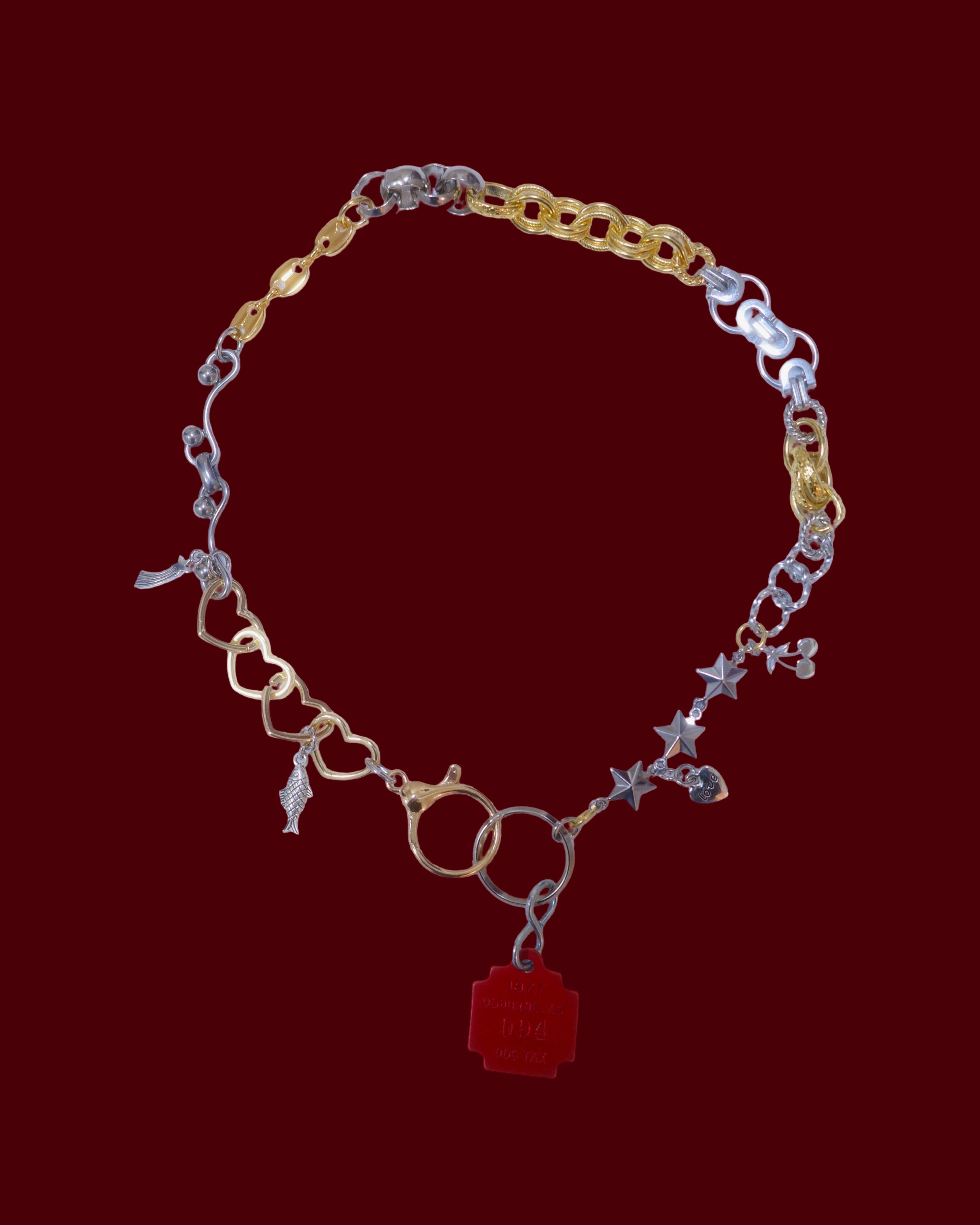 LIMITED CHARM NECKLACE / 094red