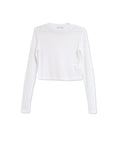 Molly see-through long sleeve knit top